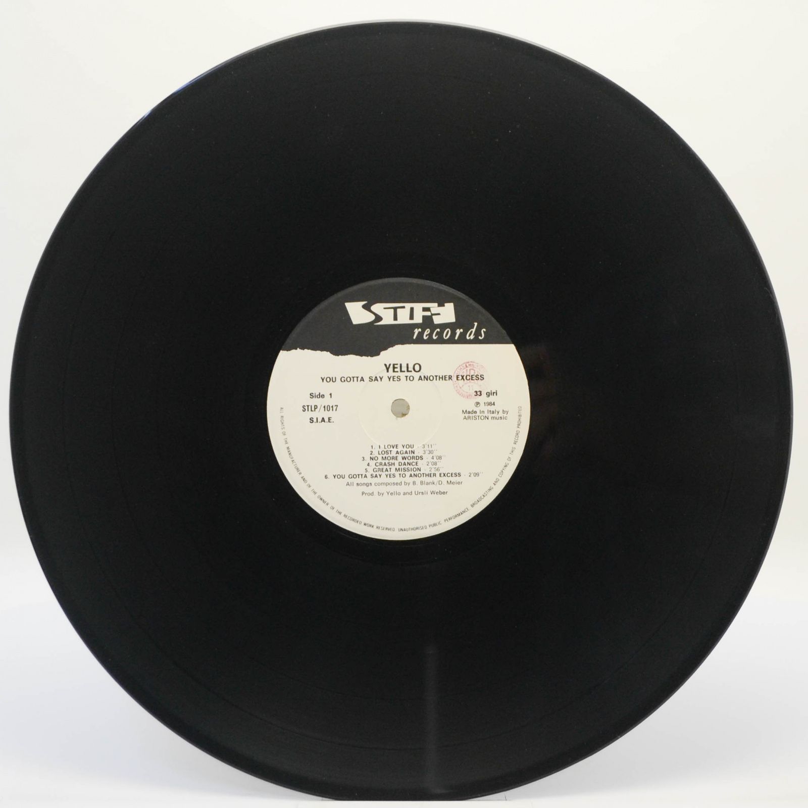 Yello — You Gotta Say Yes To Another Excess, 1984