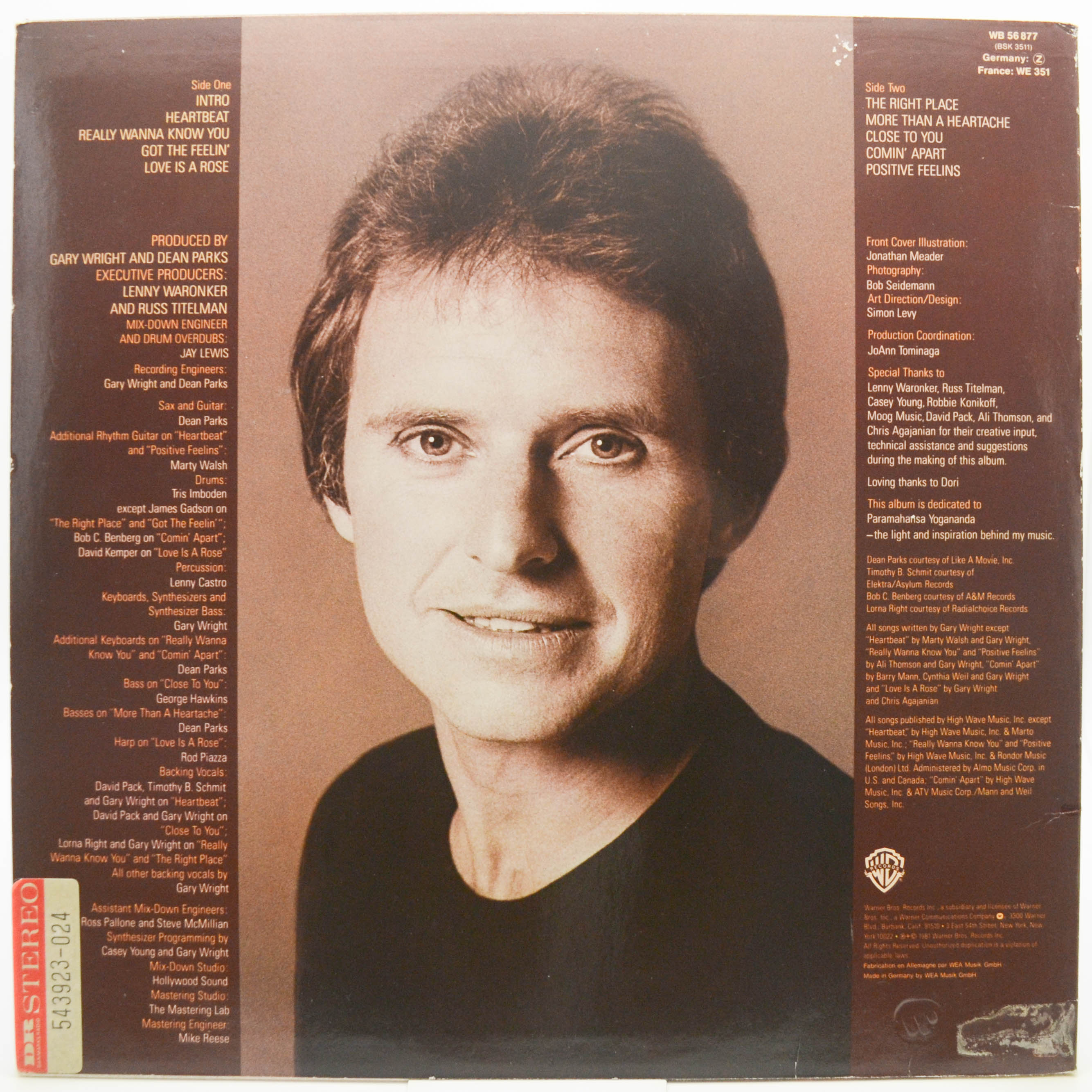 Gary Wright — The Right Place, 1981