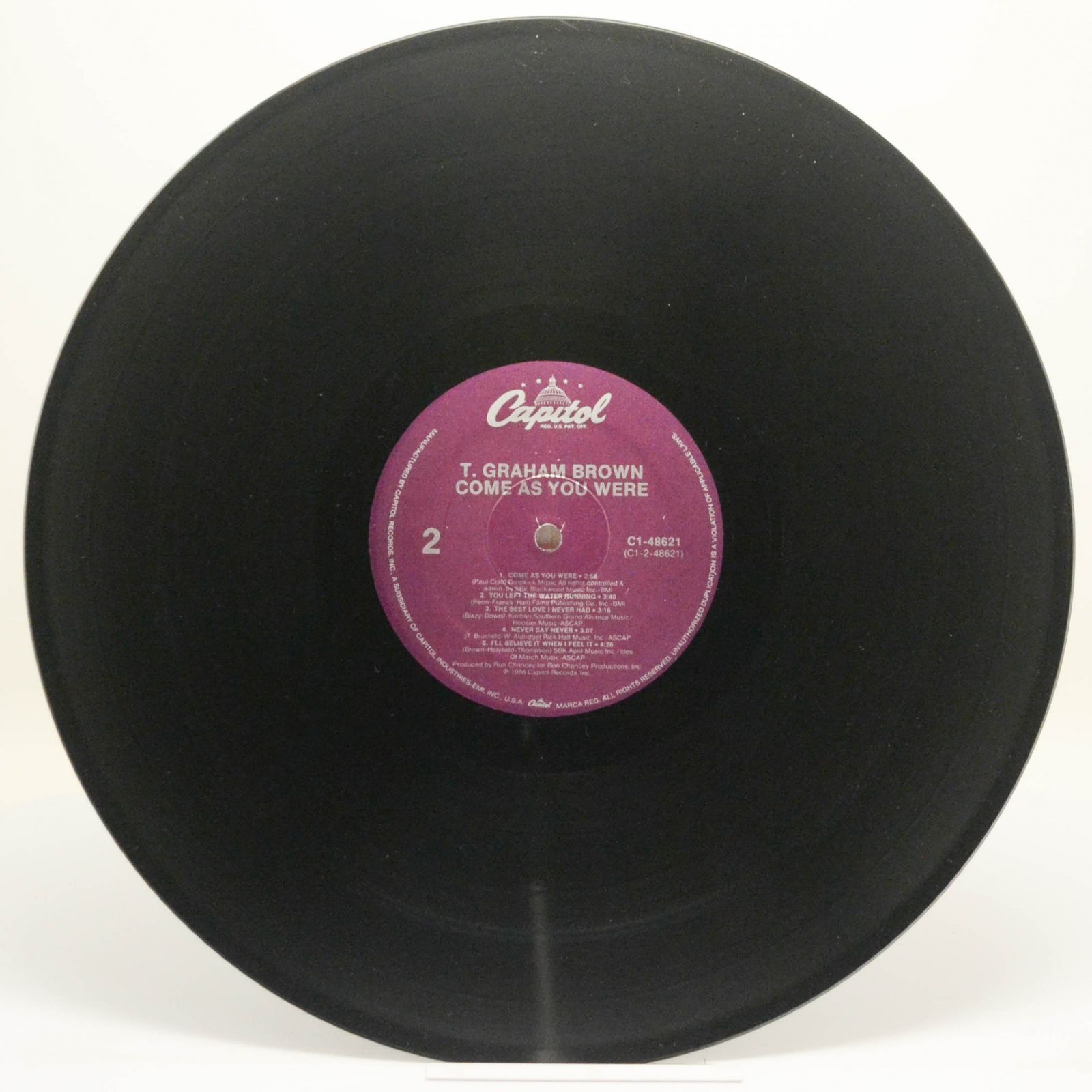 T. Graham Brown — Come As You Were, 1988