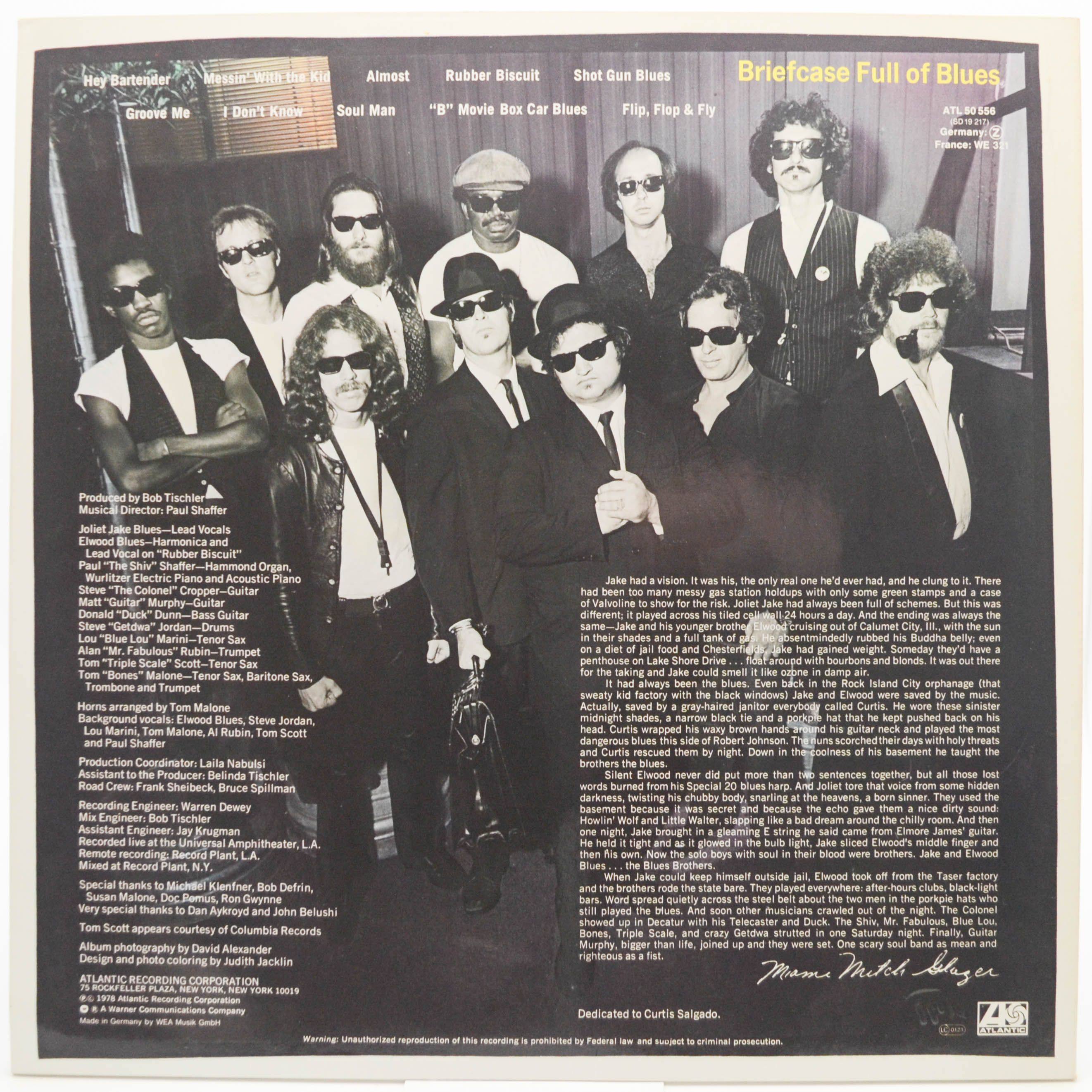 Blues Brothers — Briefcase Full Of Blues, 1978