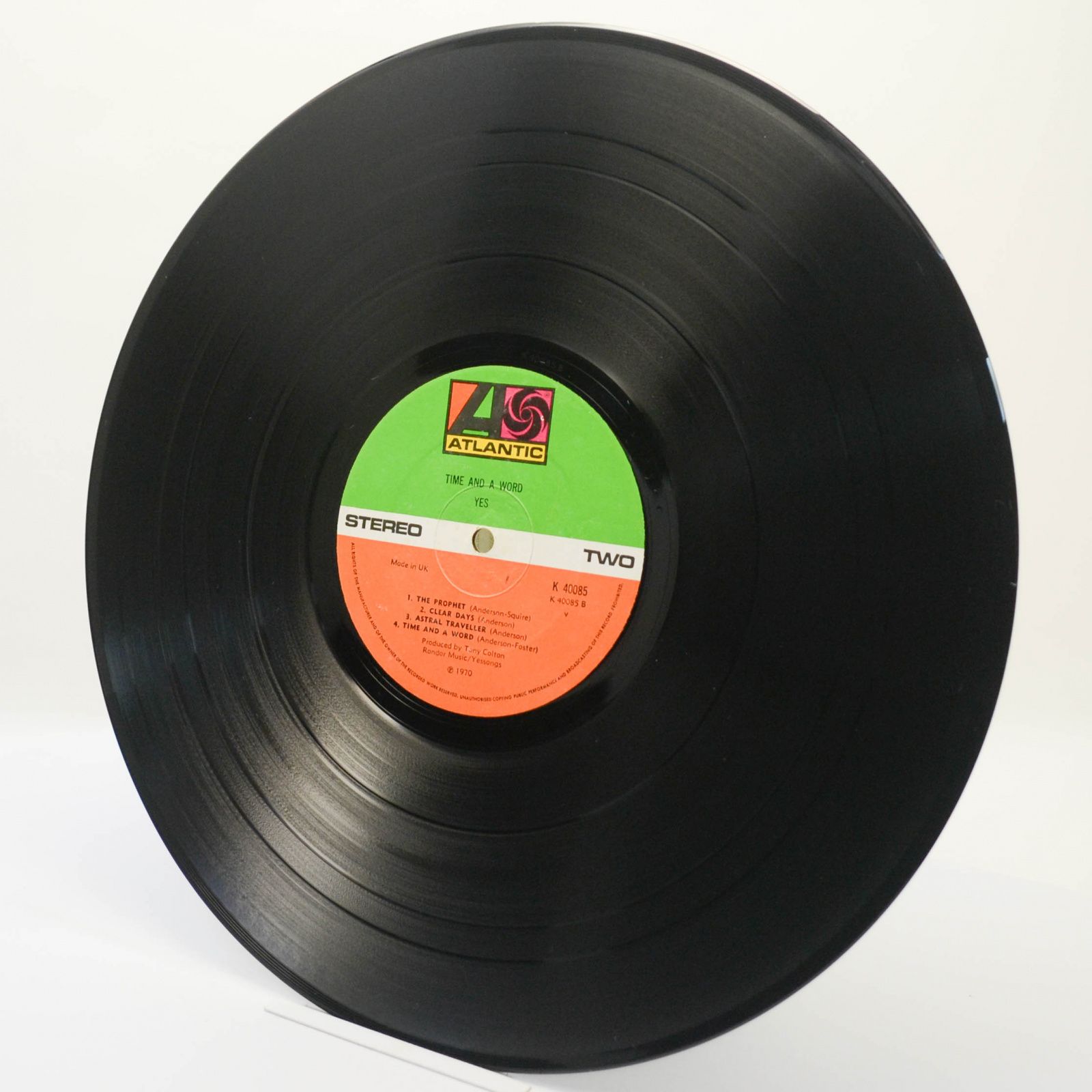 Yes — Time And A Word (UK), 1970