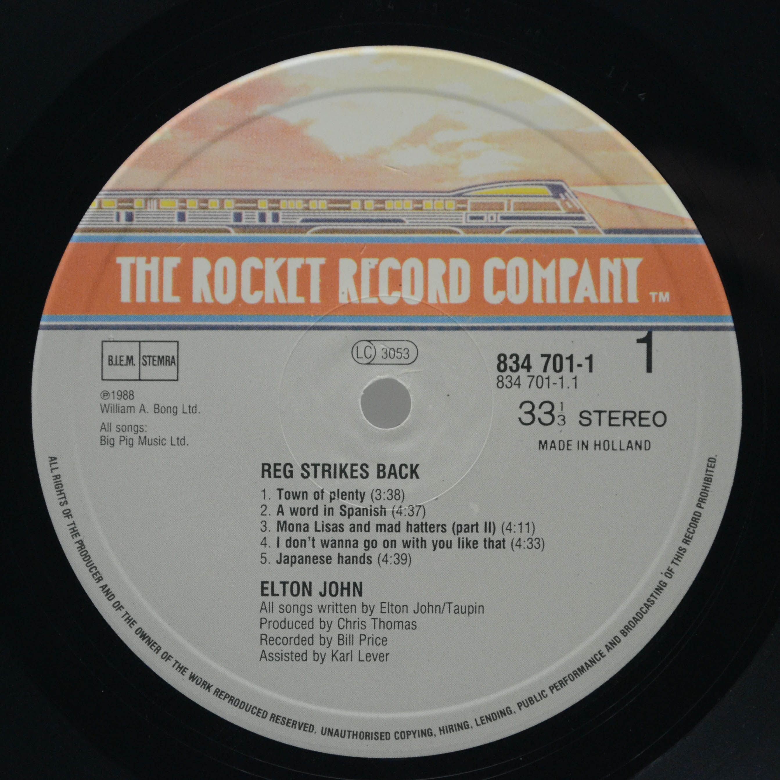 Elton John — Reg Strikes Back, 1988