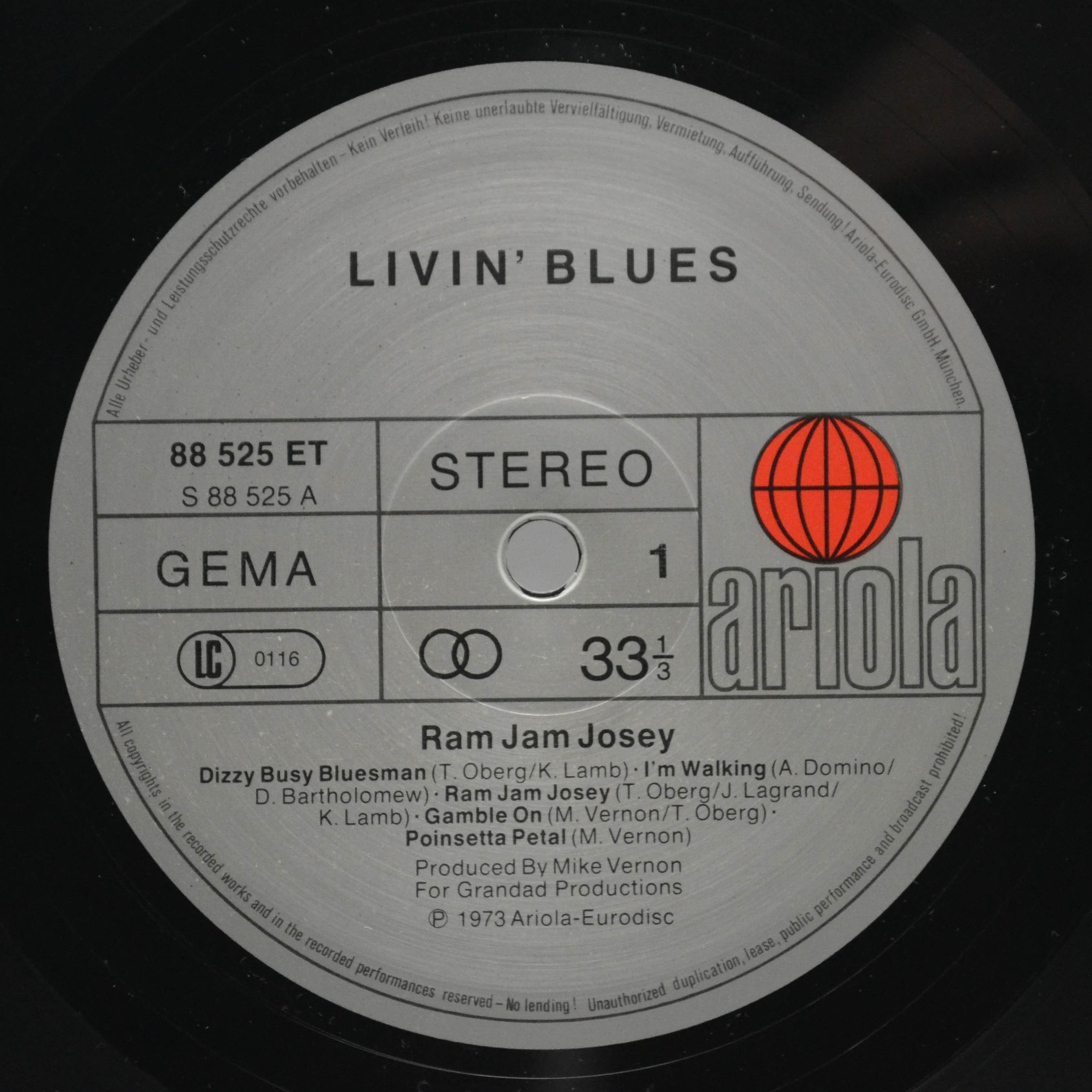Livin' Blues — Ram Jam Josey, 1973