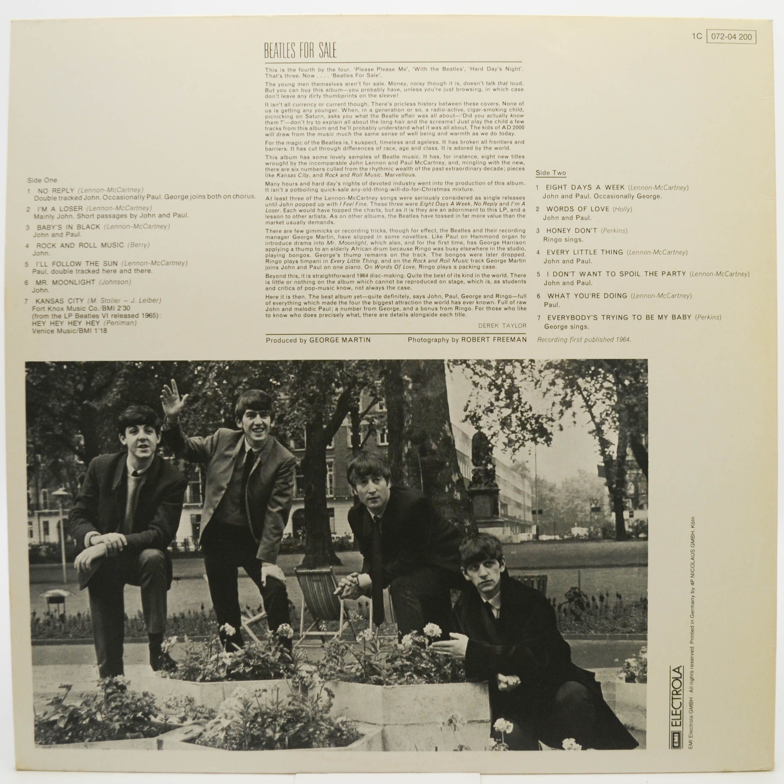 Beatles — Beatles For Sale, 1964