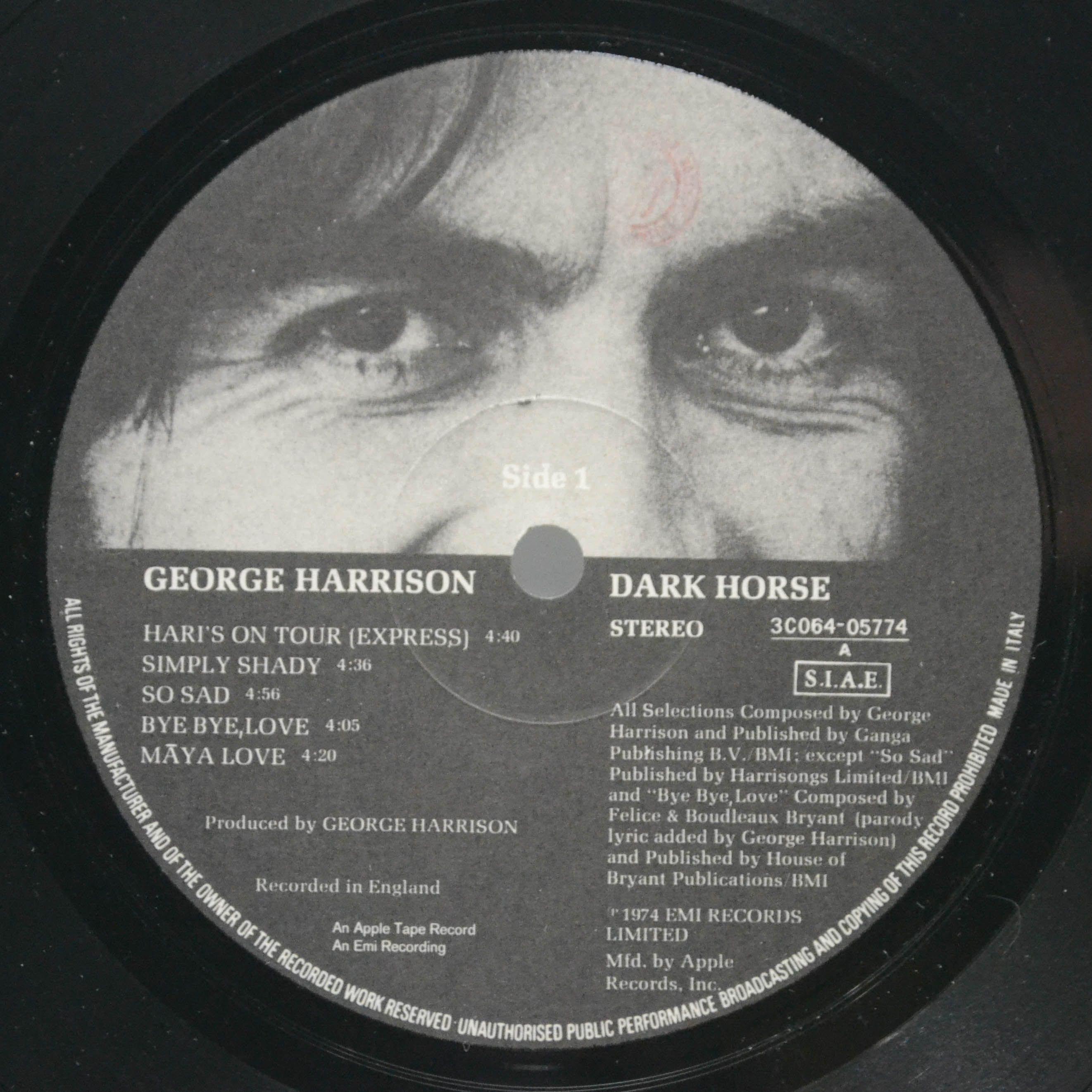 George Harrison — Dark Horse, 1974