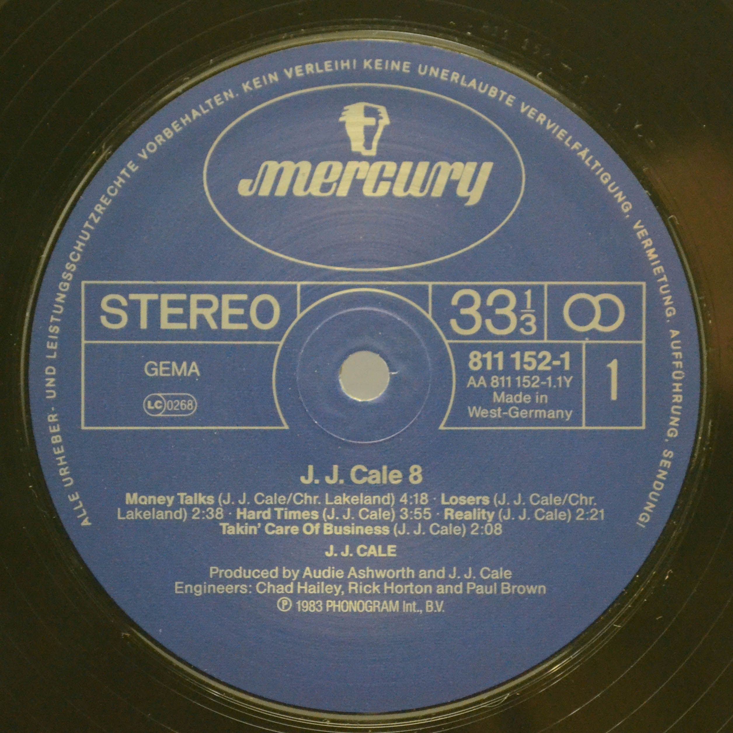 J.J. Cale — #8, 1983