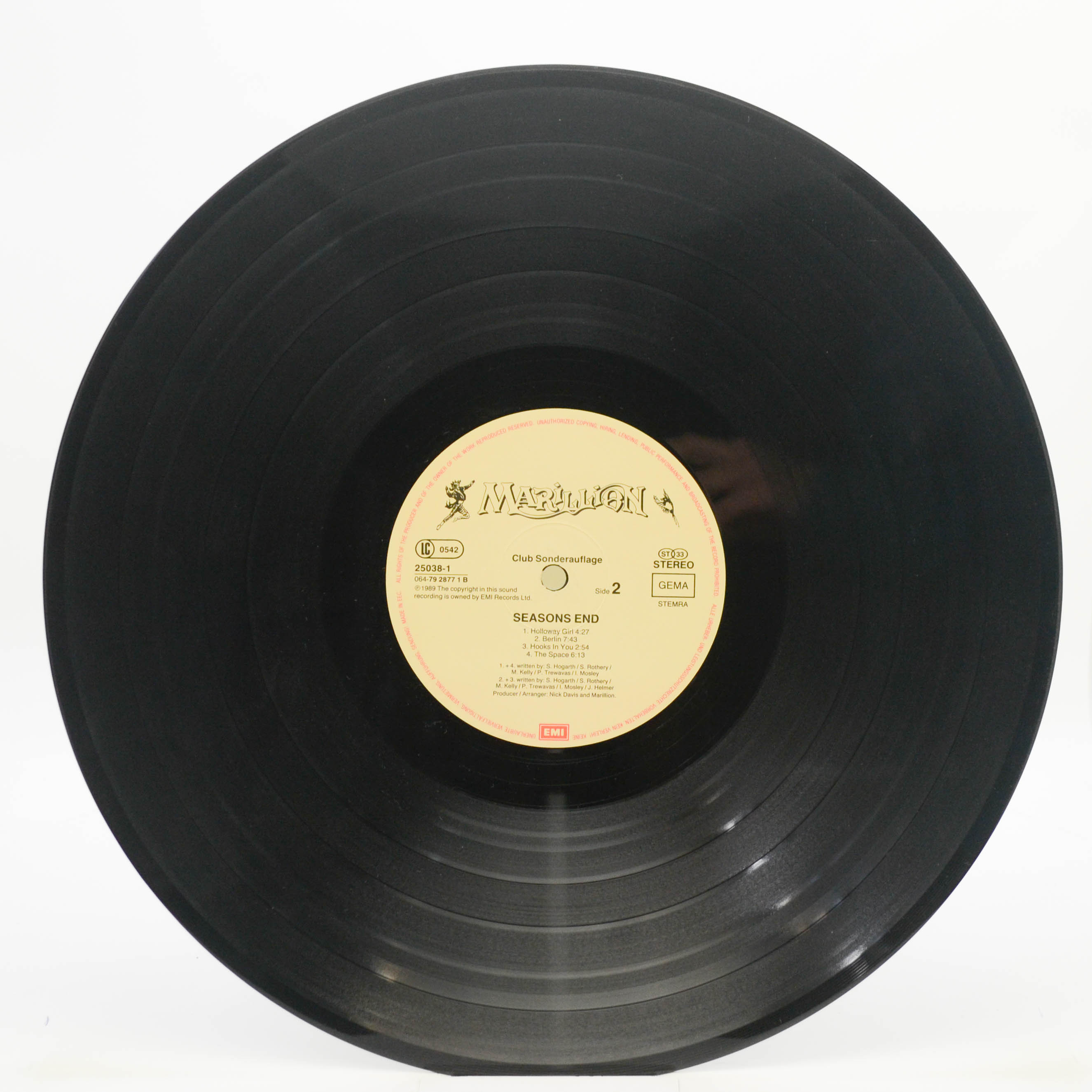 Marillion — Seasons End, 1989