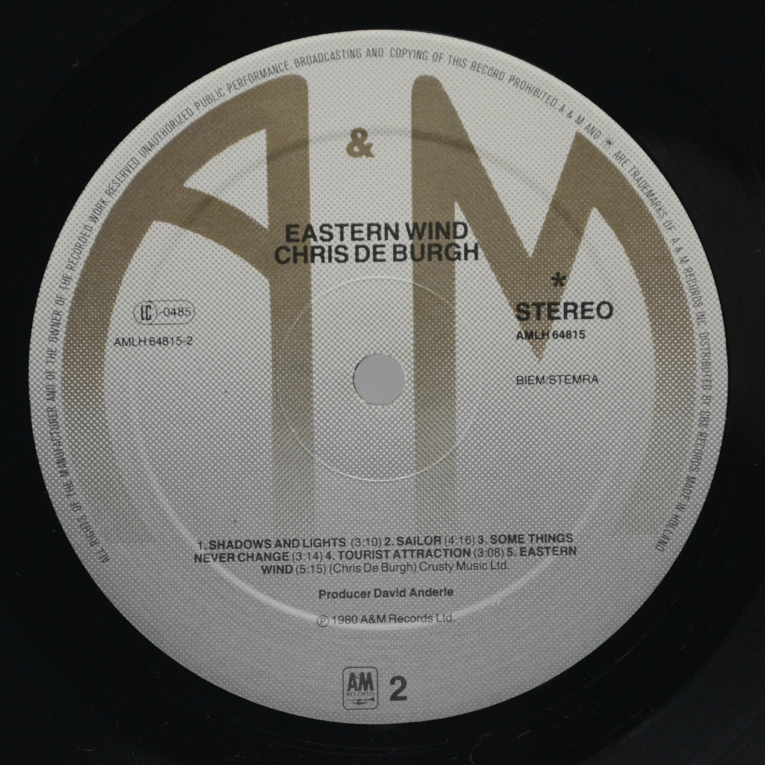 Chris de Burgh — Eastern Wind, 1980