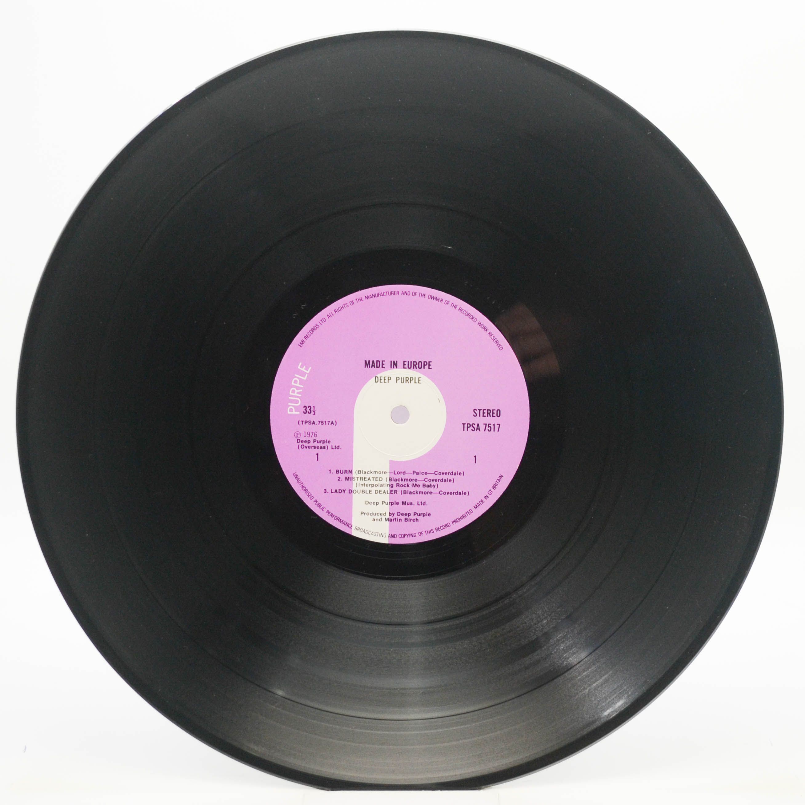 Deep Purple — Made In Europe (UK), 1976