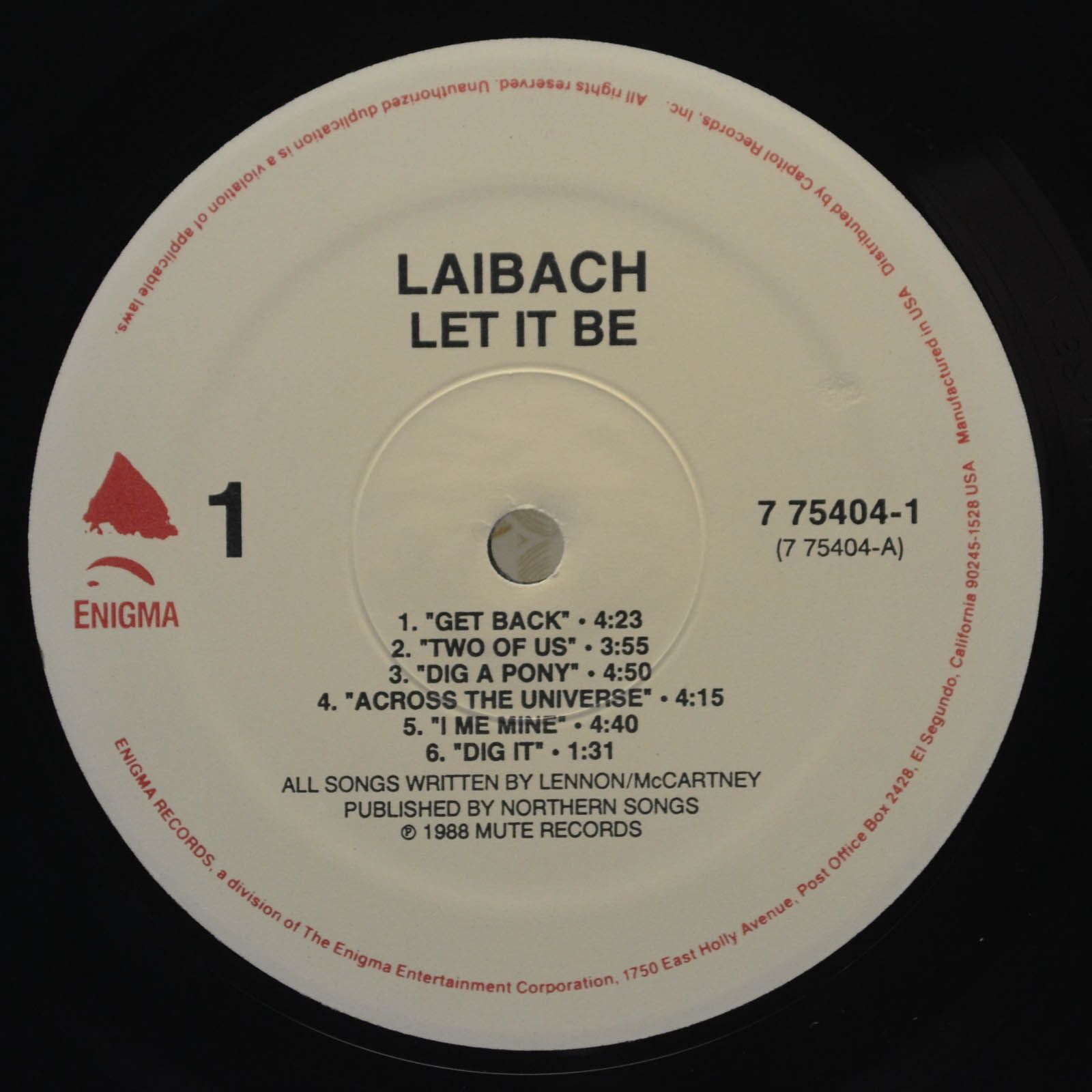 Laibach — Let It Be (USA), 1988