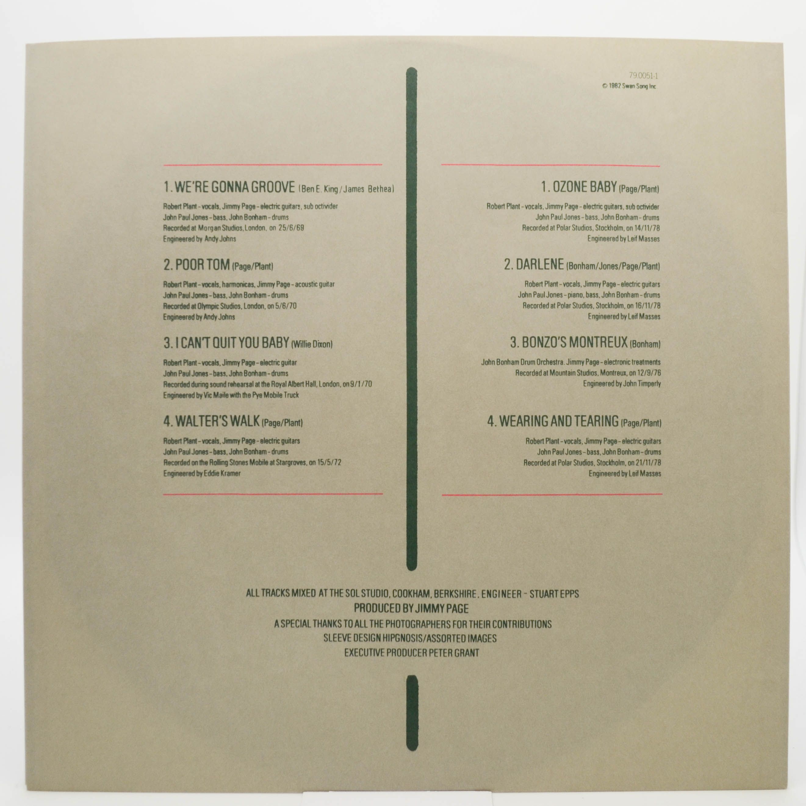 Led Zeppelin — Coda, 1982