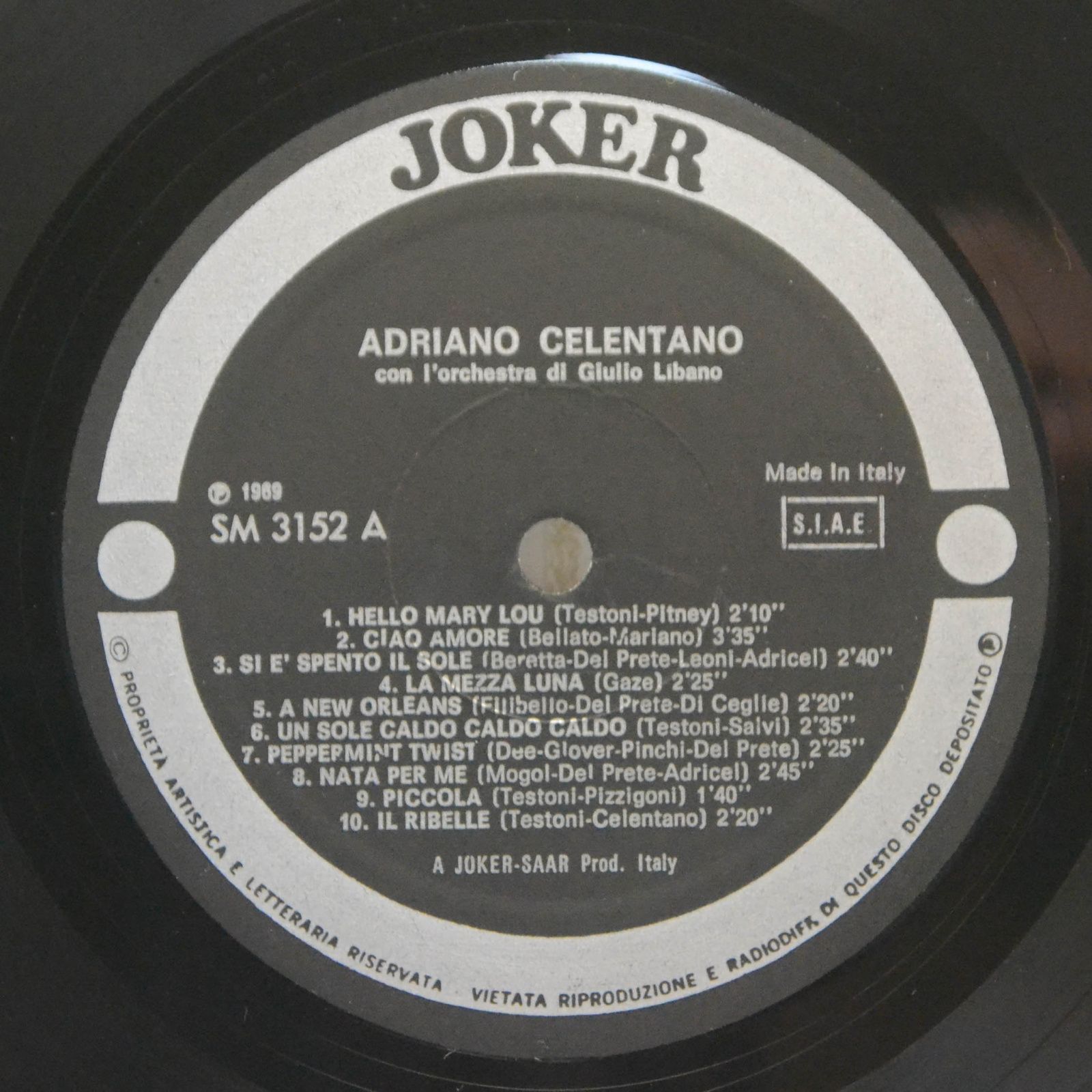 Celentano — Canta 20 Successi, 1969