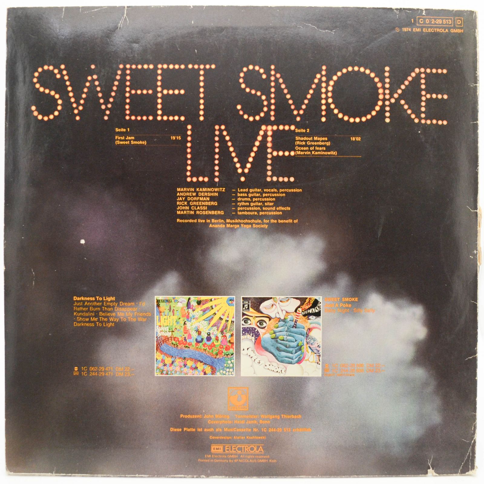 Sweet Smoke — Sweet Smoke Live, 1974