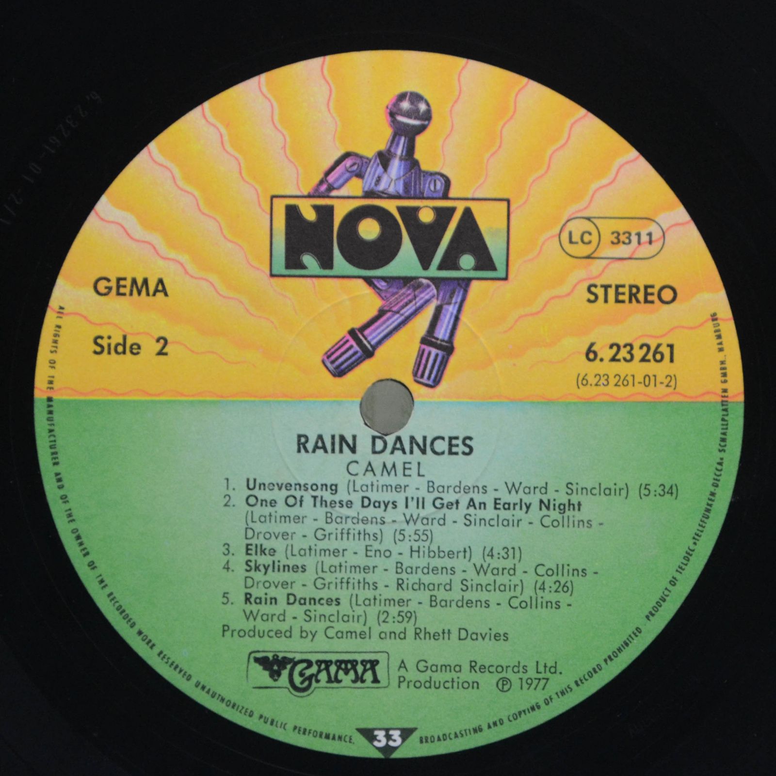 Camel — Rain Dances, 1977