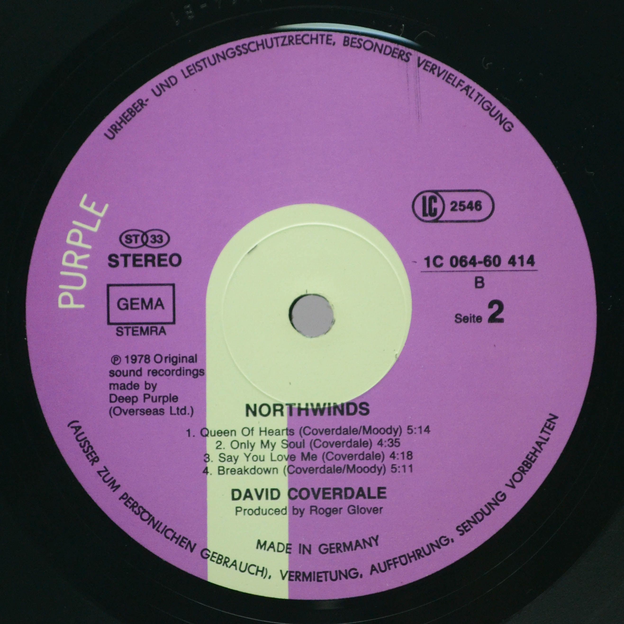 David Coverdale — Northwinds, 1978