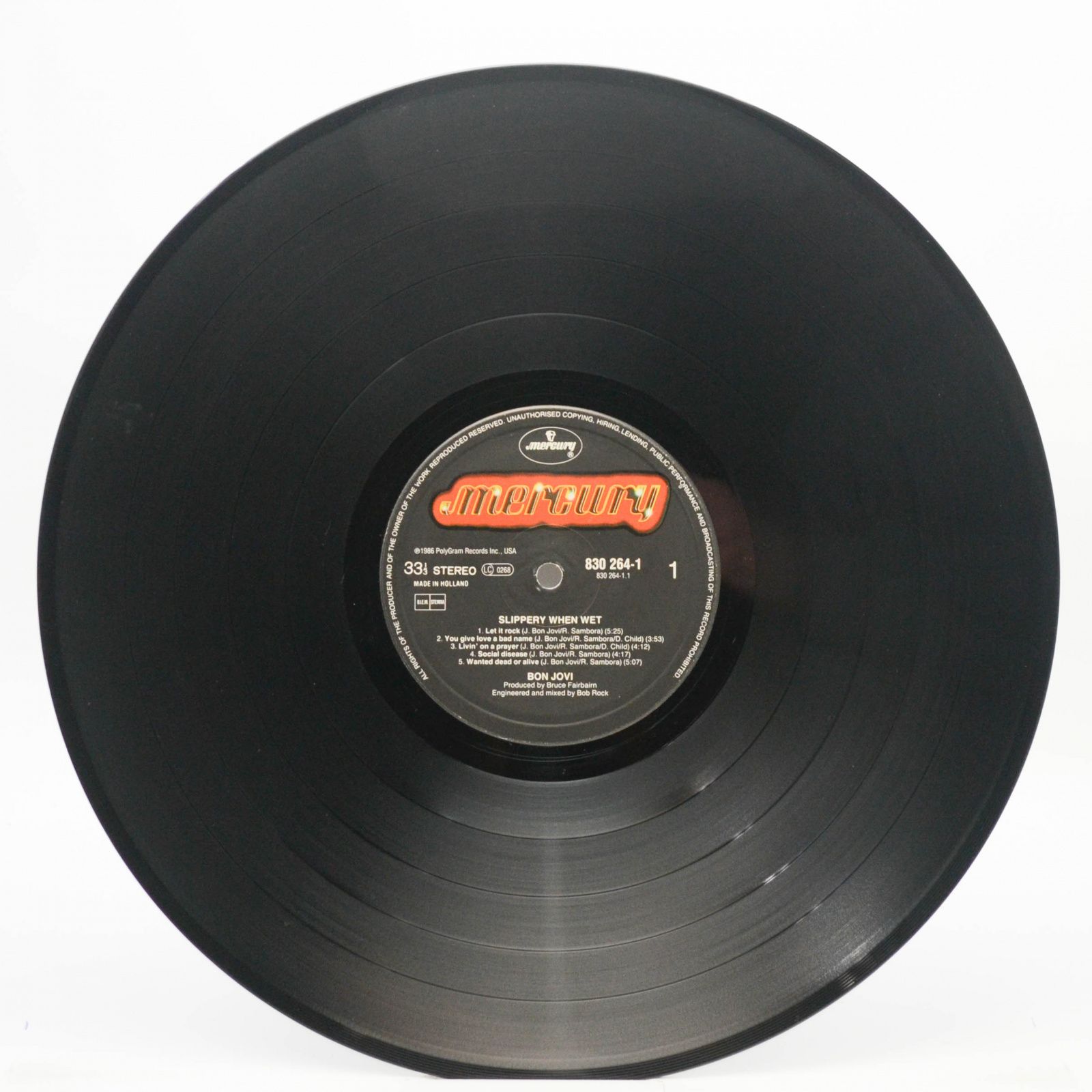 Bon Jovi — Slippery When Wet, 1986