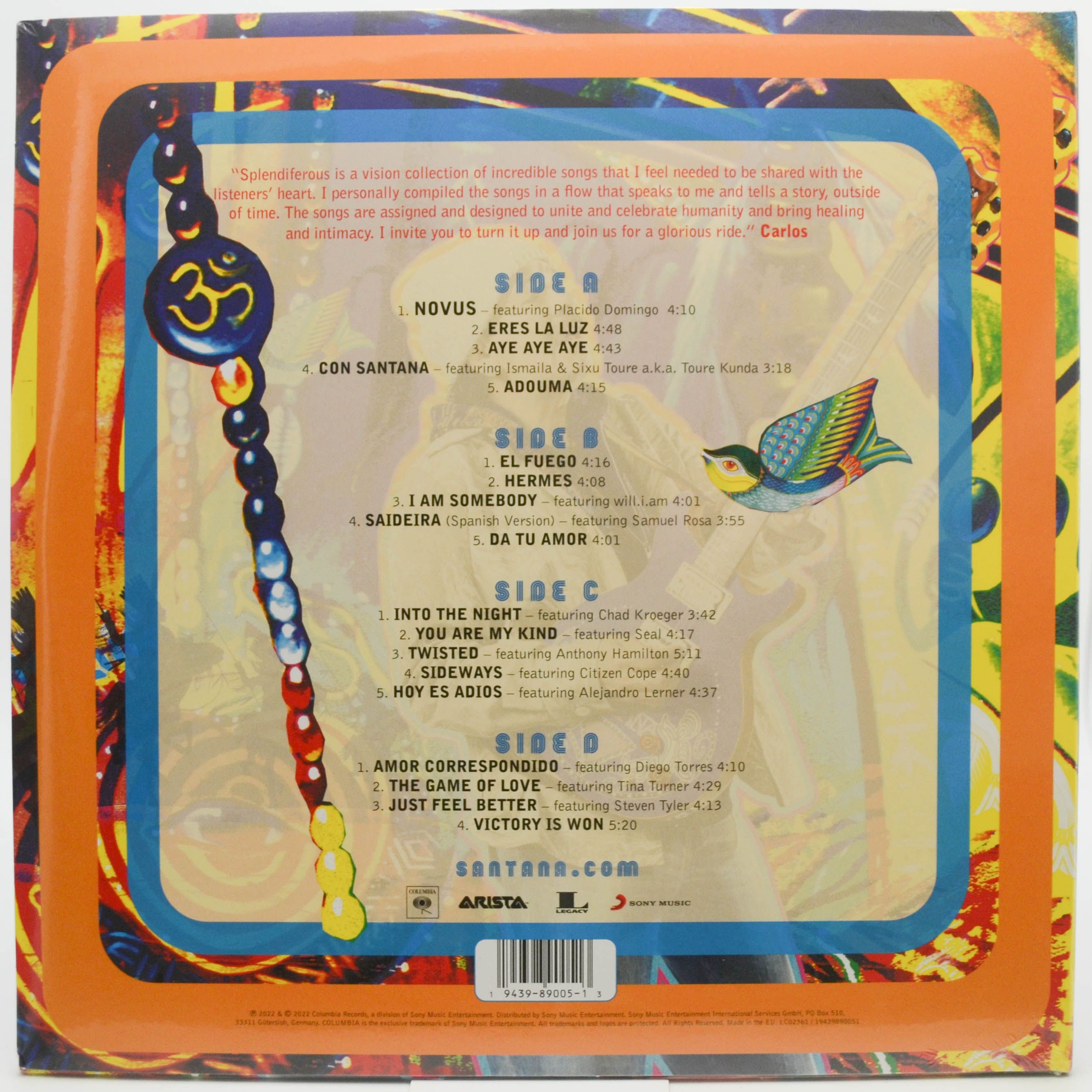 Santana — Splendiferous (2LP), 2022