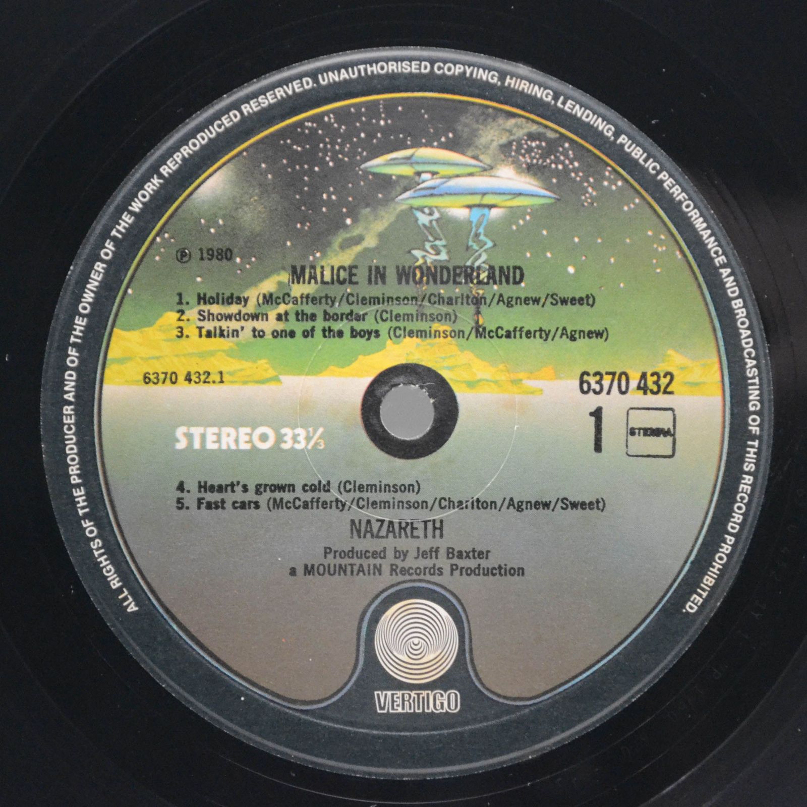 Nazareth — Malice In Wonderland, 1980