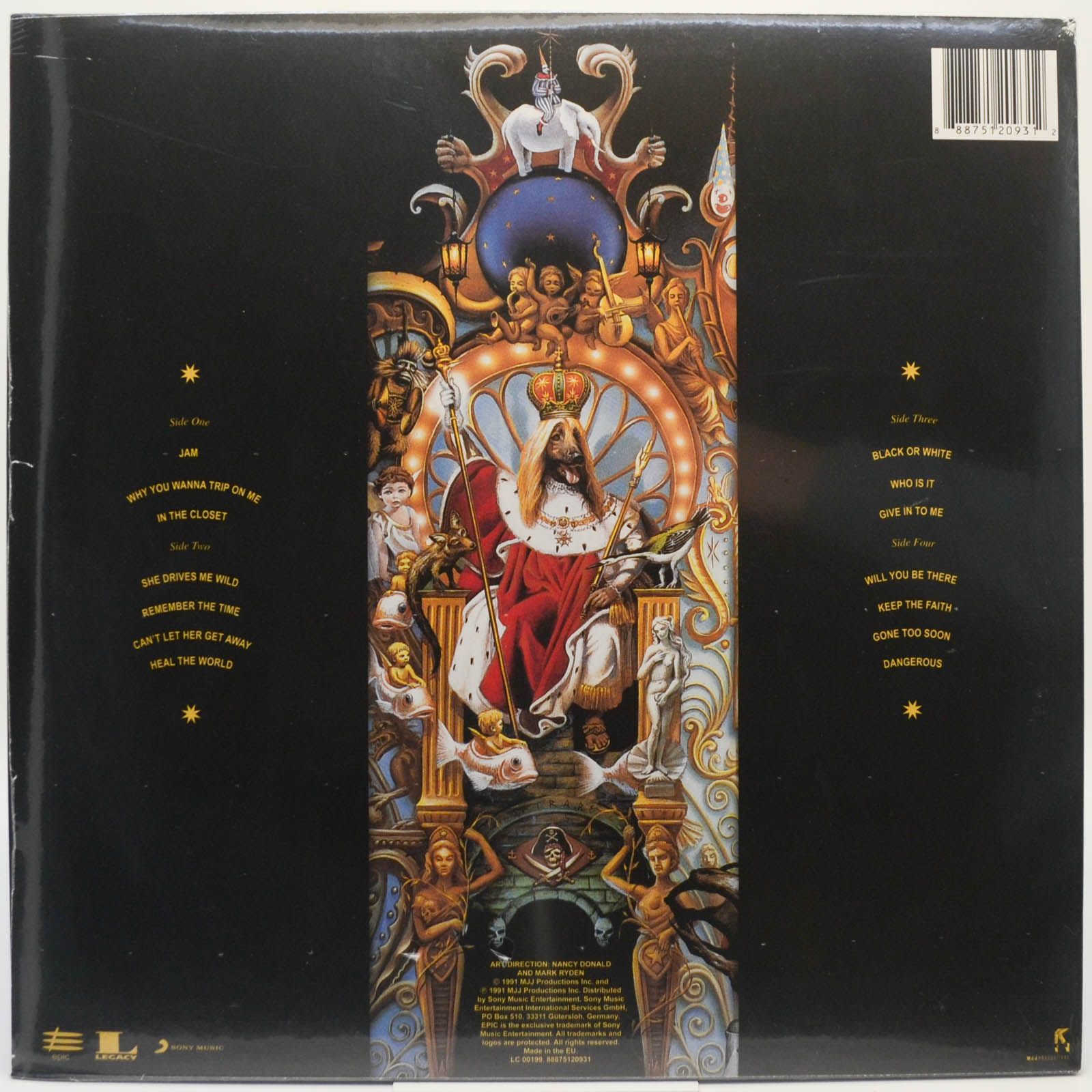 Michael Jackson — Dangerous (2LP), 1996
