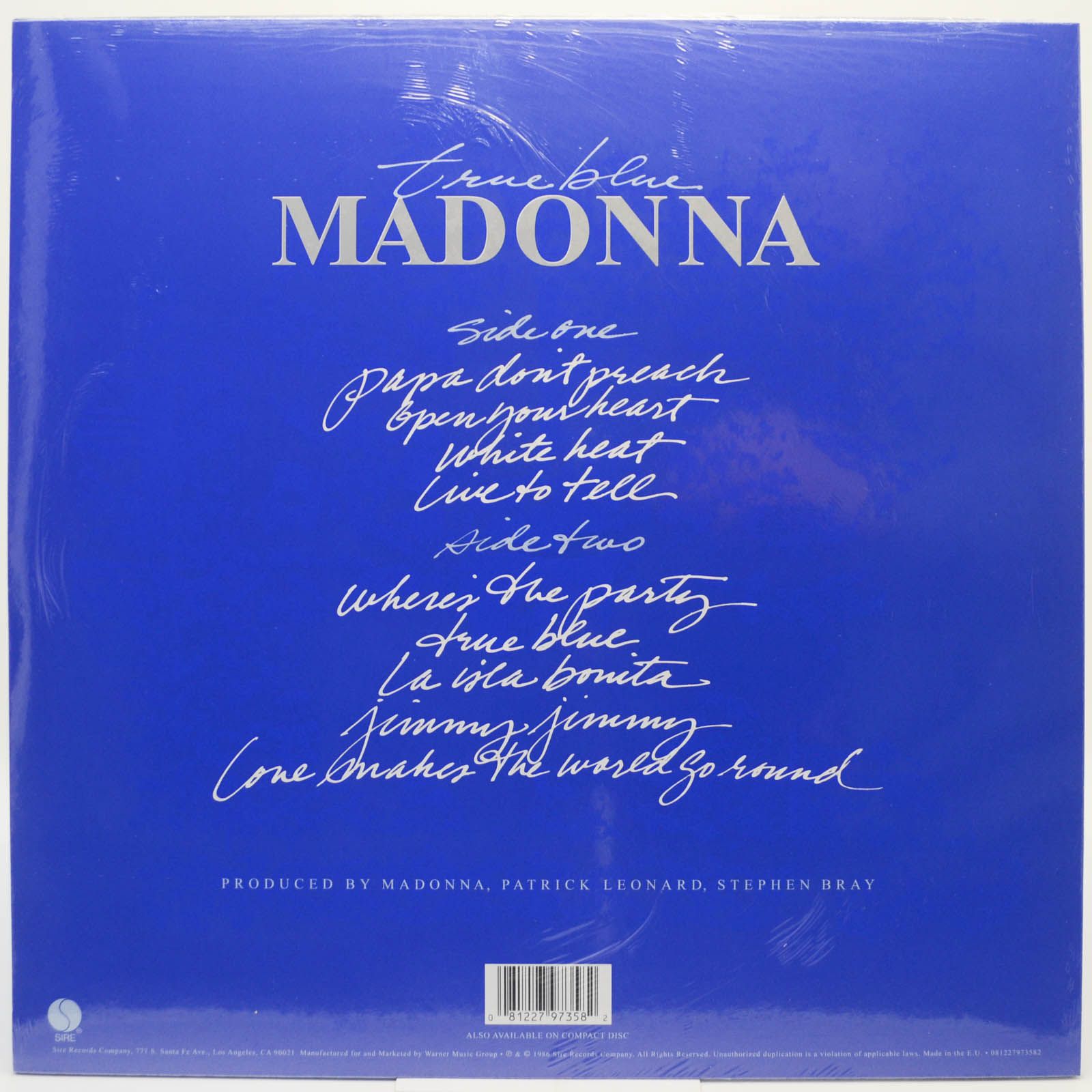Madonna — True Blue, 1986