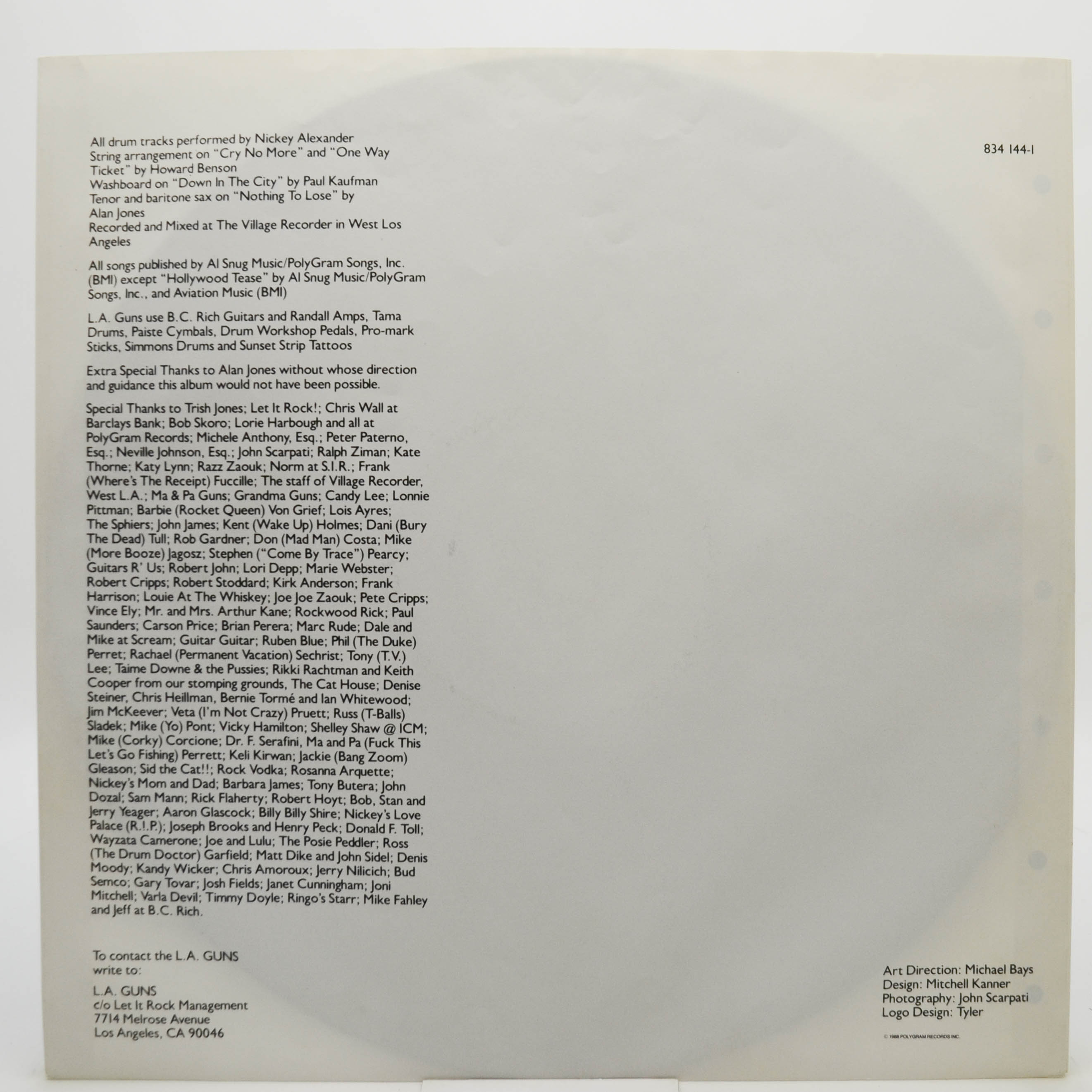 L.A. Guns — L.A. Guns, 1988