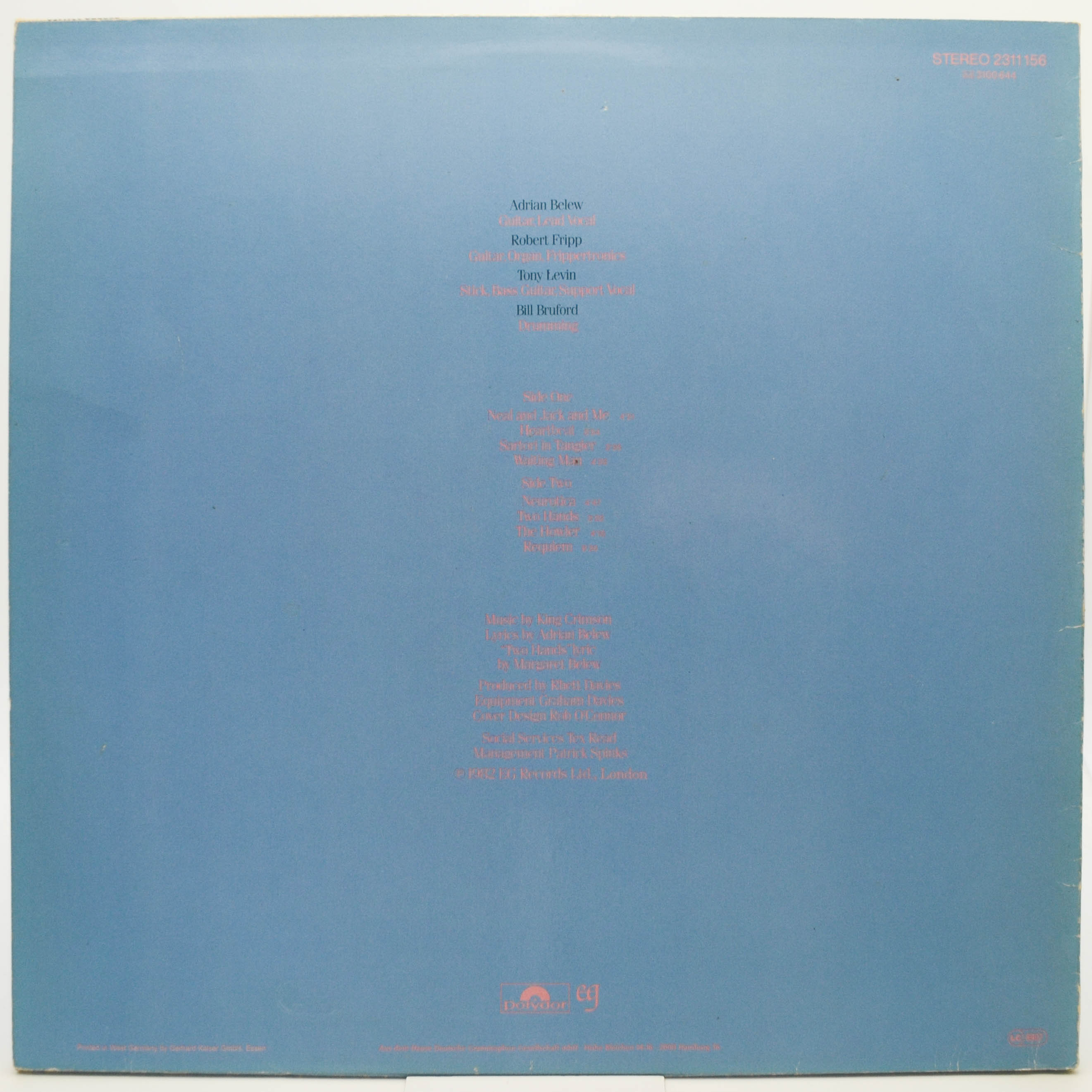 King Crimson — Beat, 1982