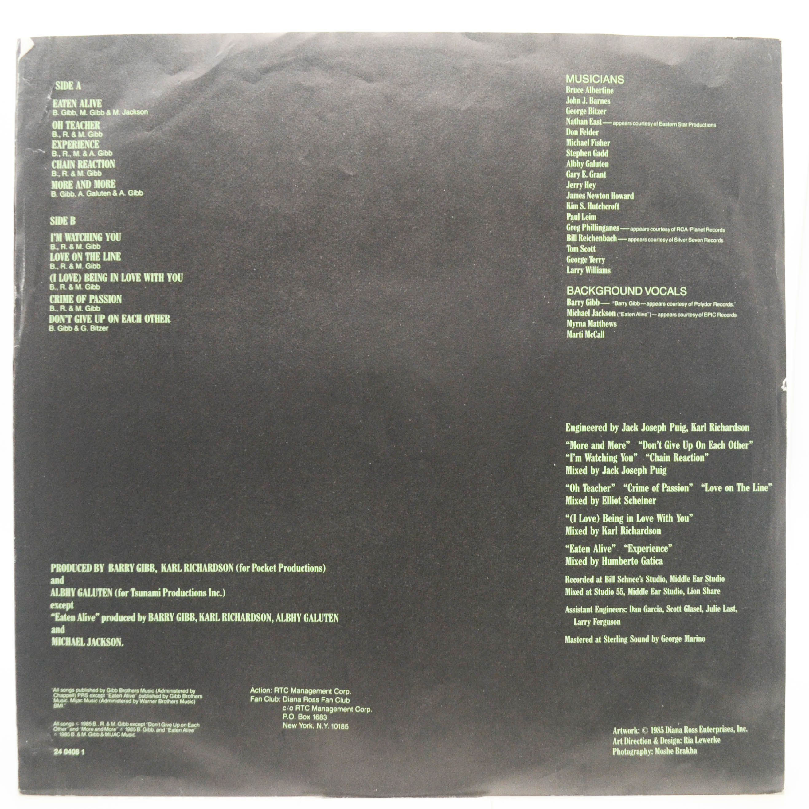 Diana Ross — Eaten Alive, 1985