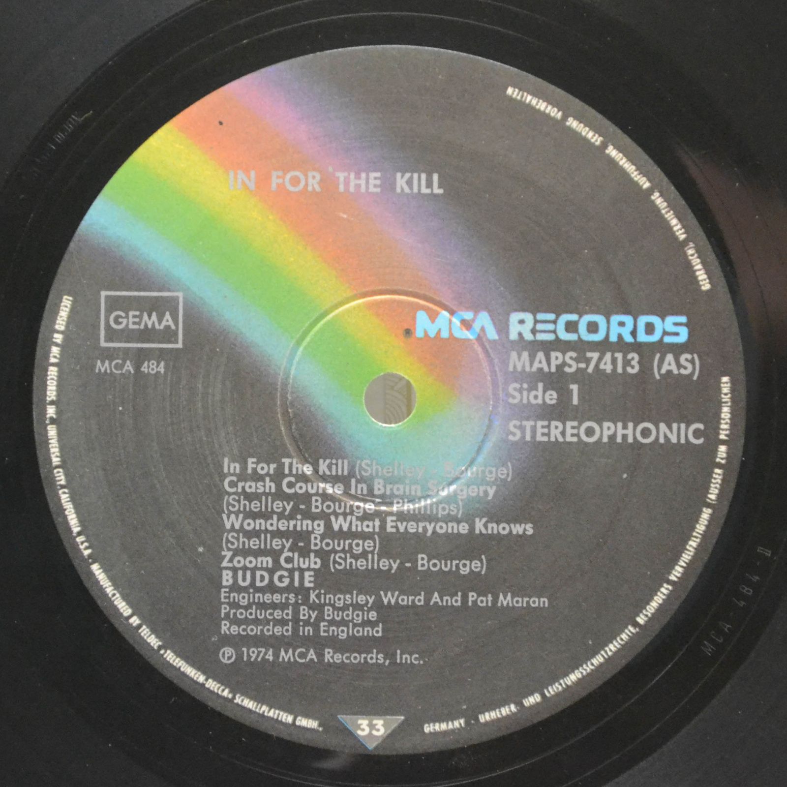 Budgie — In For The Kill!, 1974