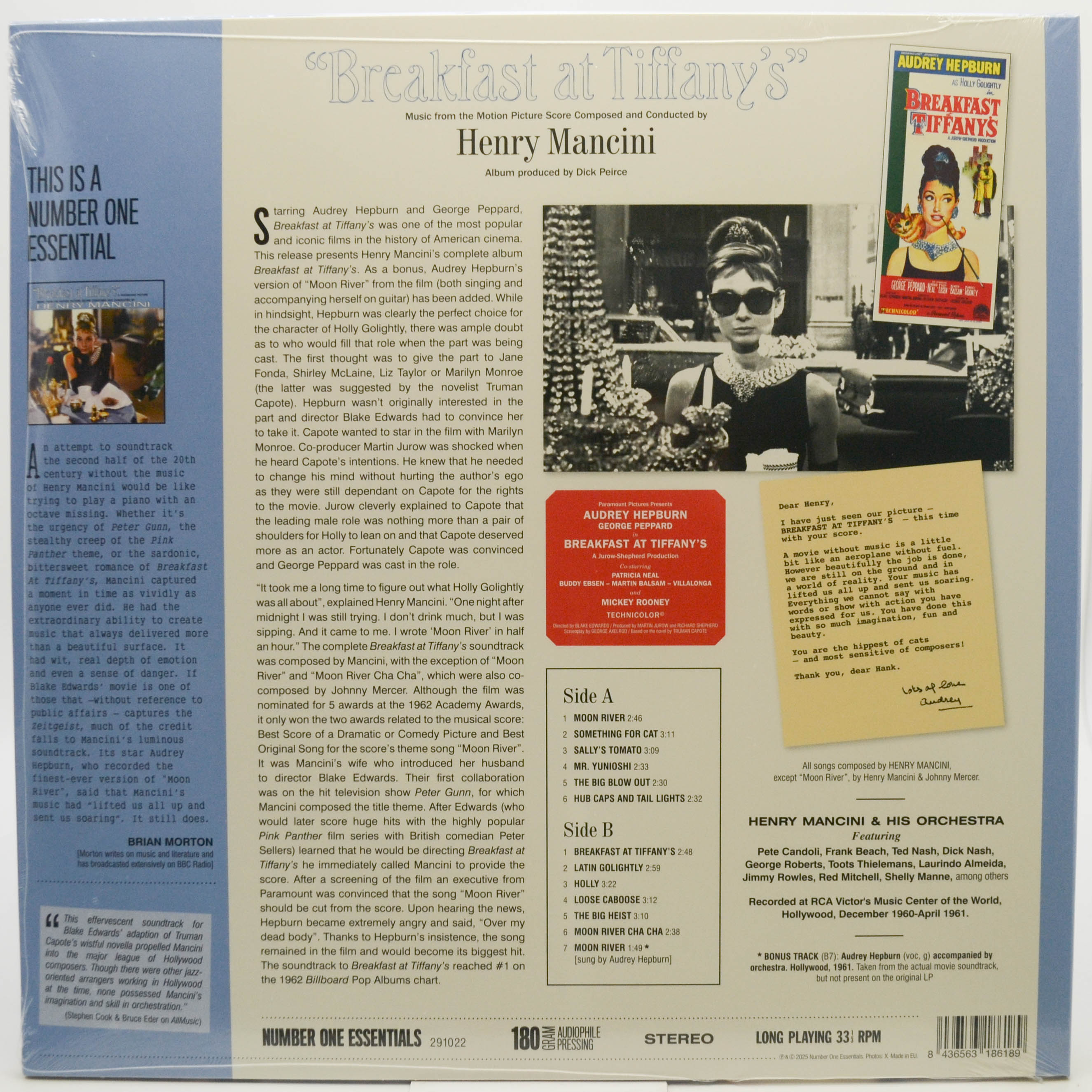 Henry Mancini — Breakfast At Tiffany's, 1961