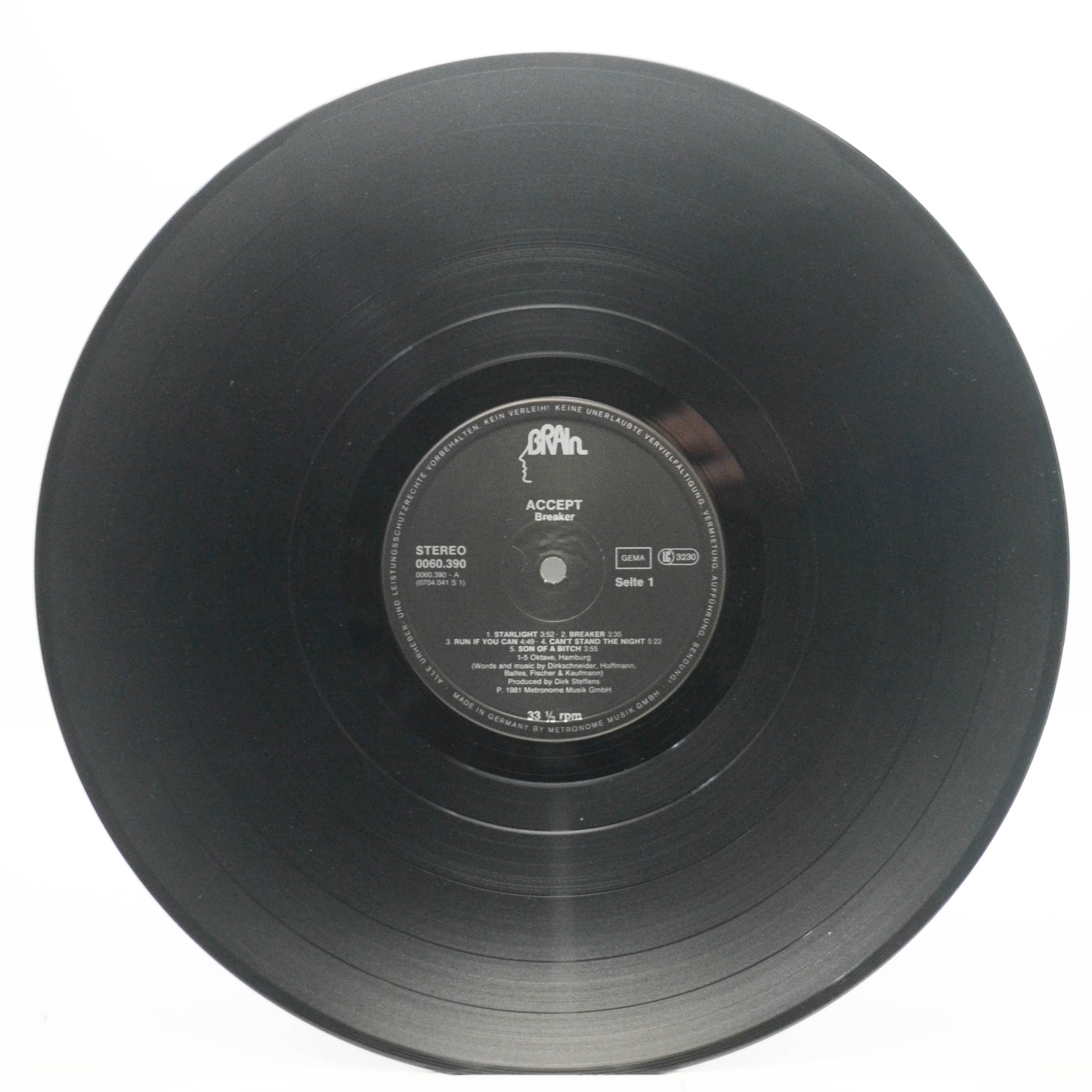 Accept — Breaker (1-st, Germany), 1981