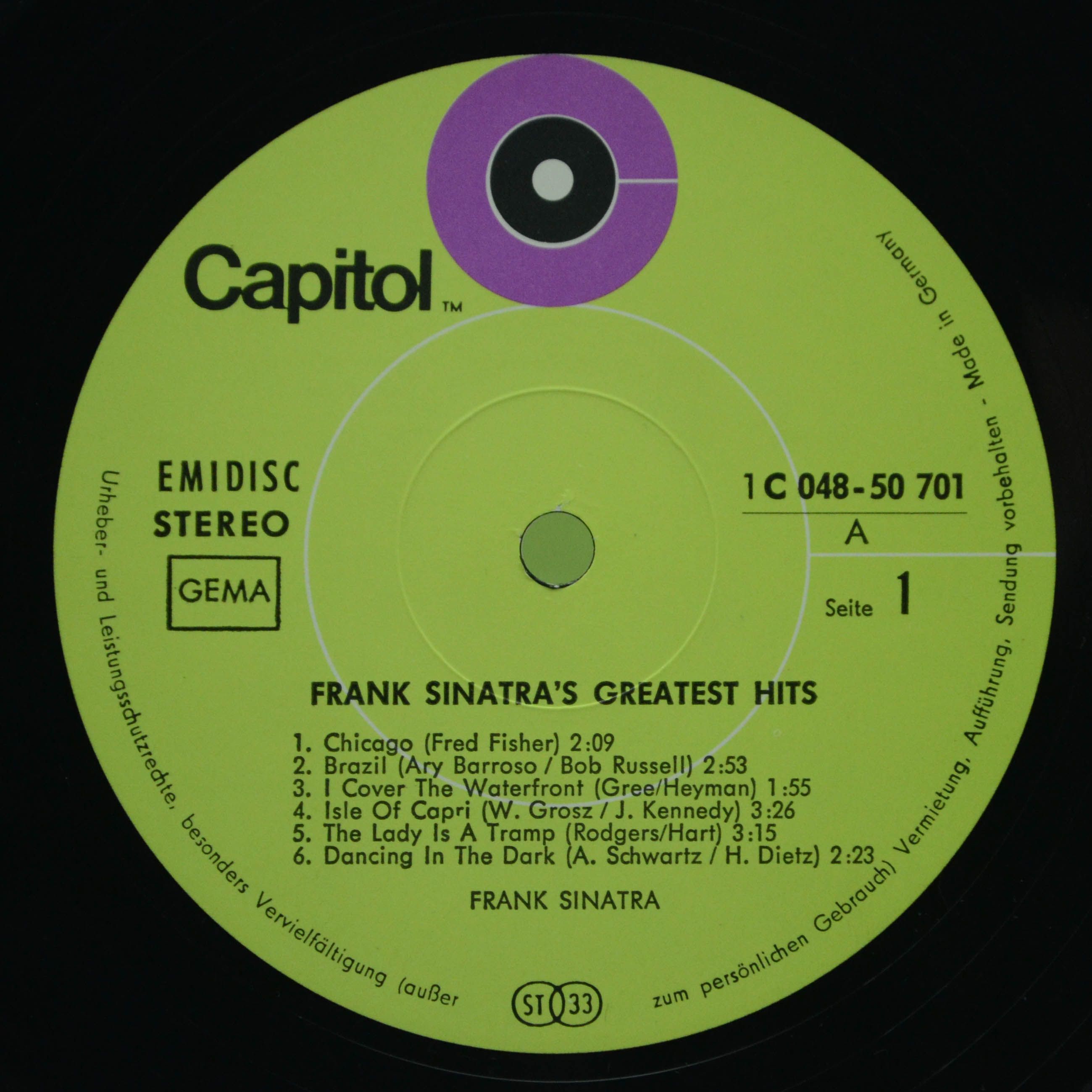 Frank Sinatra — Frank Sinatra's Greatest Hits, 1960