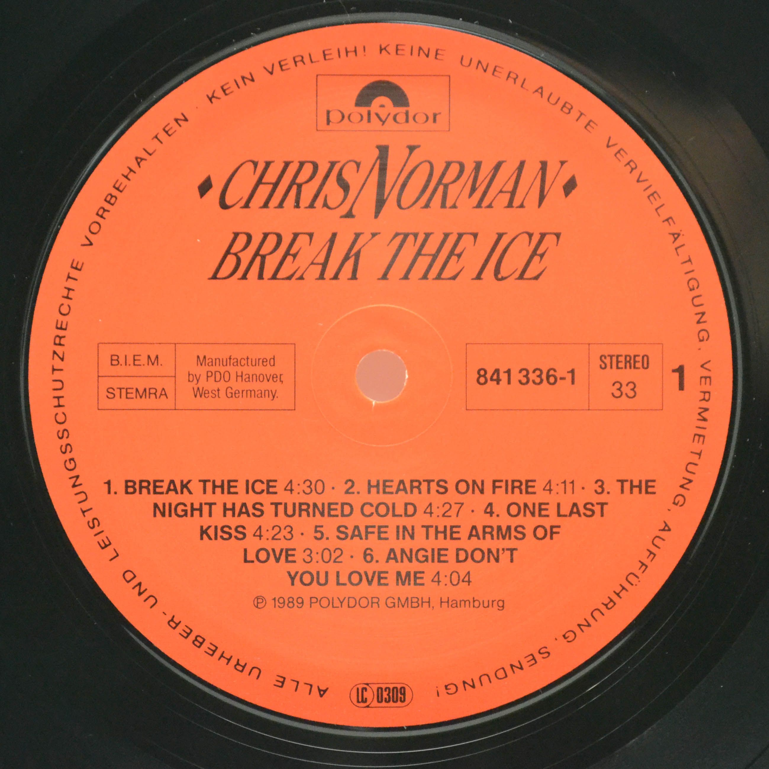 Chris Norman — Break The Ice, 1989