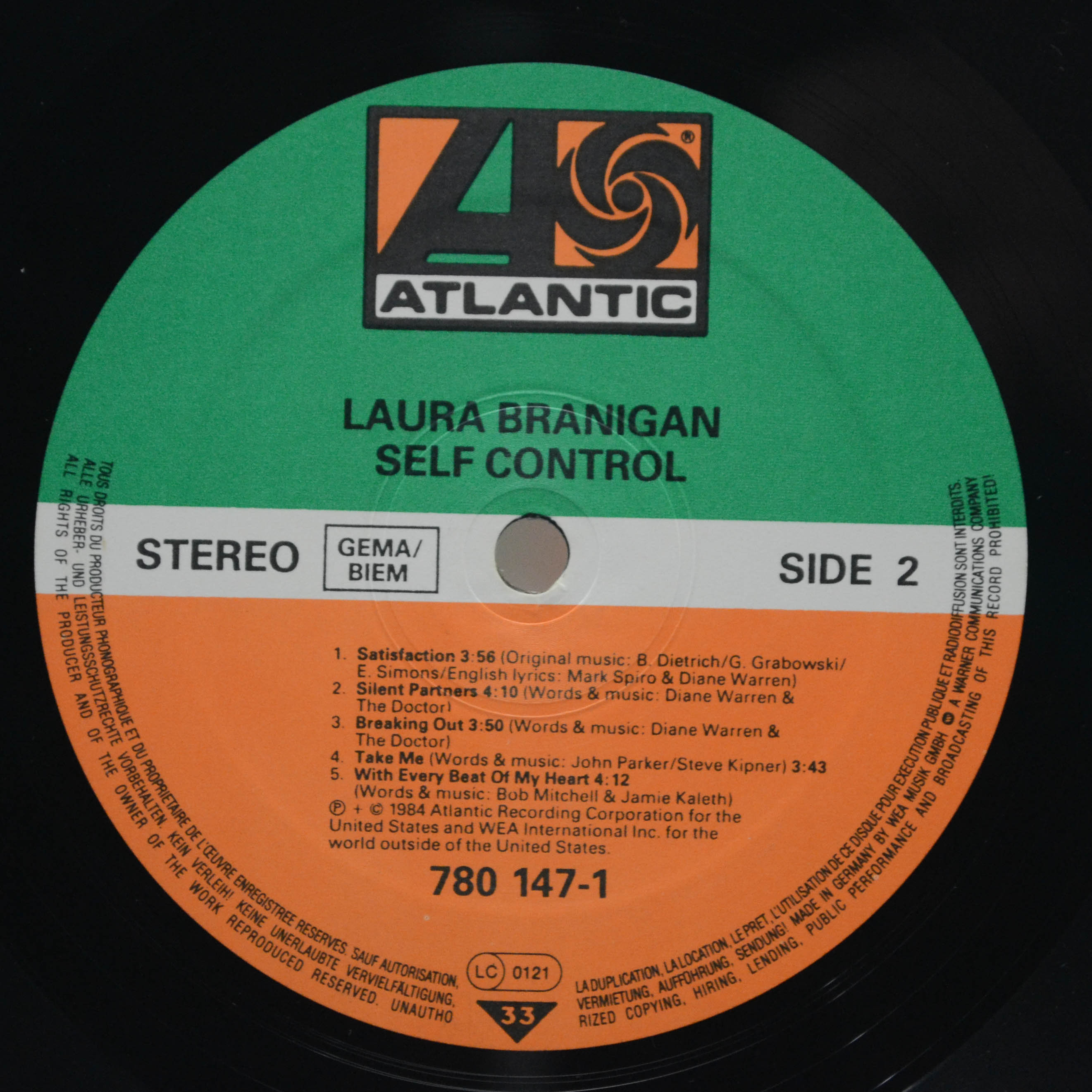 Laura Branigan — Self Control, 1984