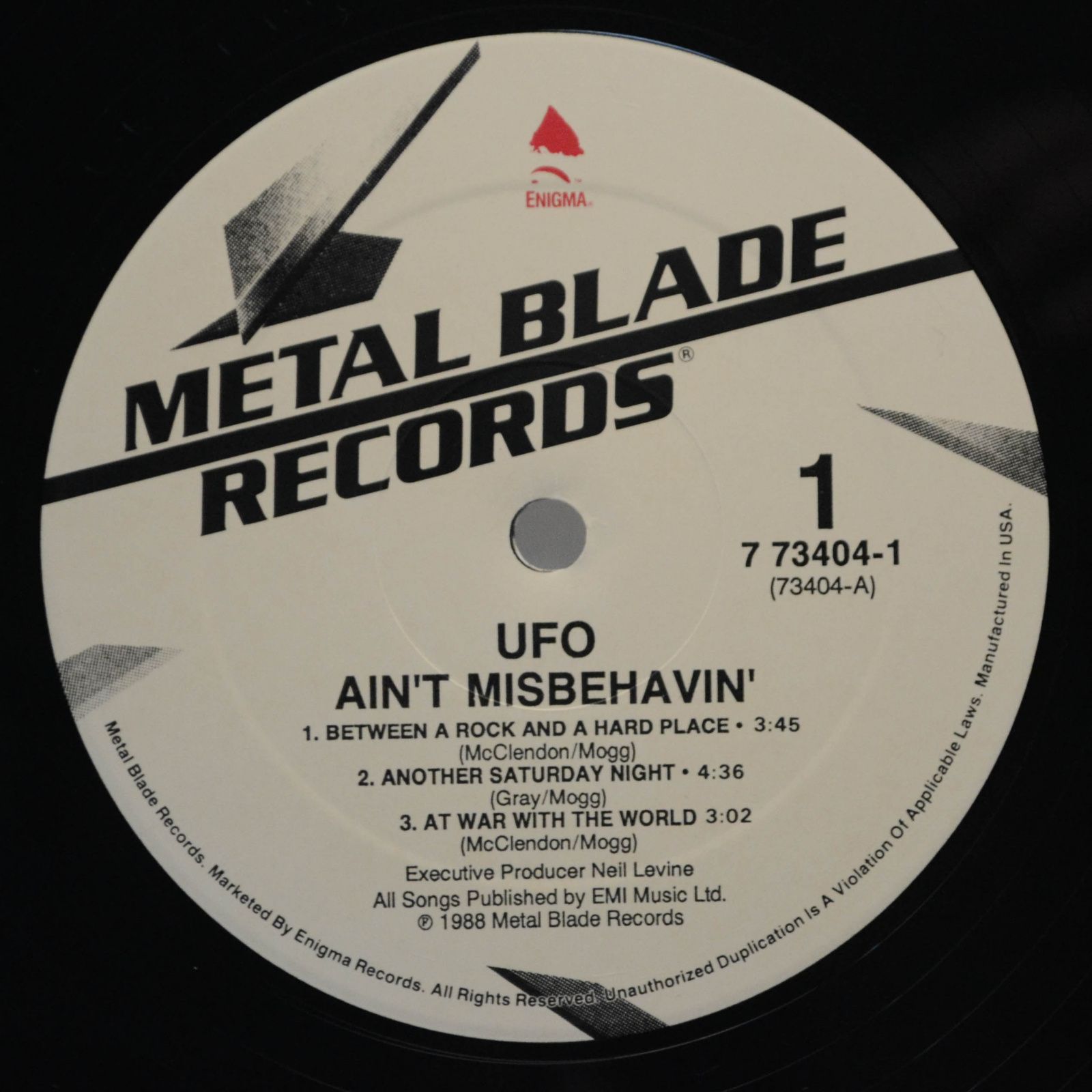 UFO — Ain't Misbehavin', 1988