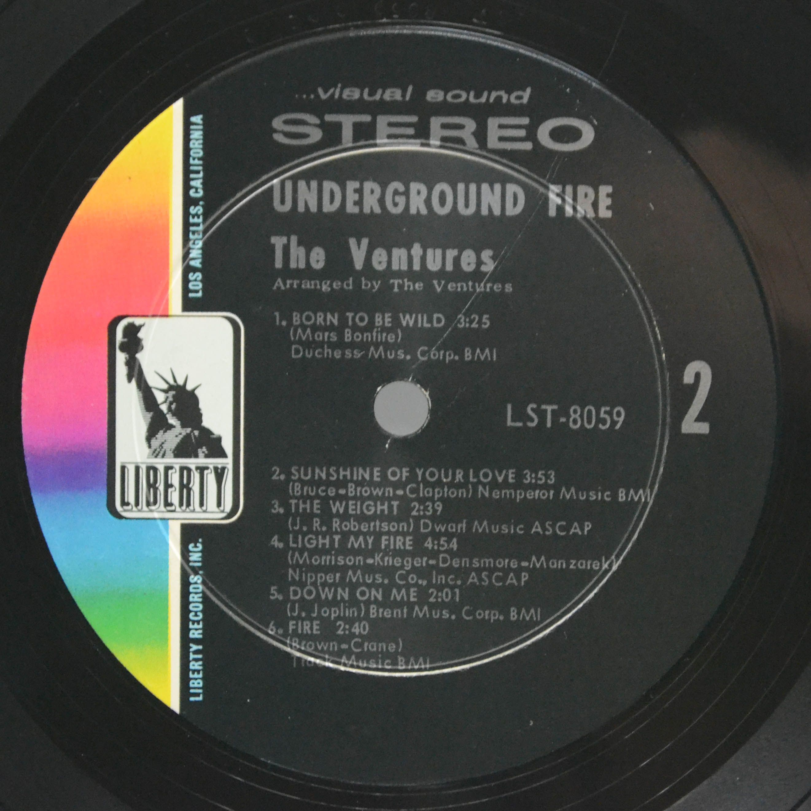 Ventures — Underground Fire (1-st, USA), 1969