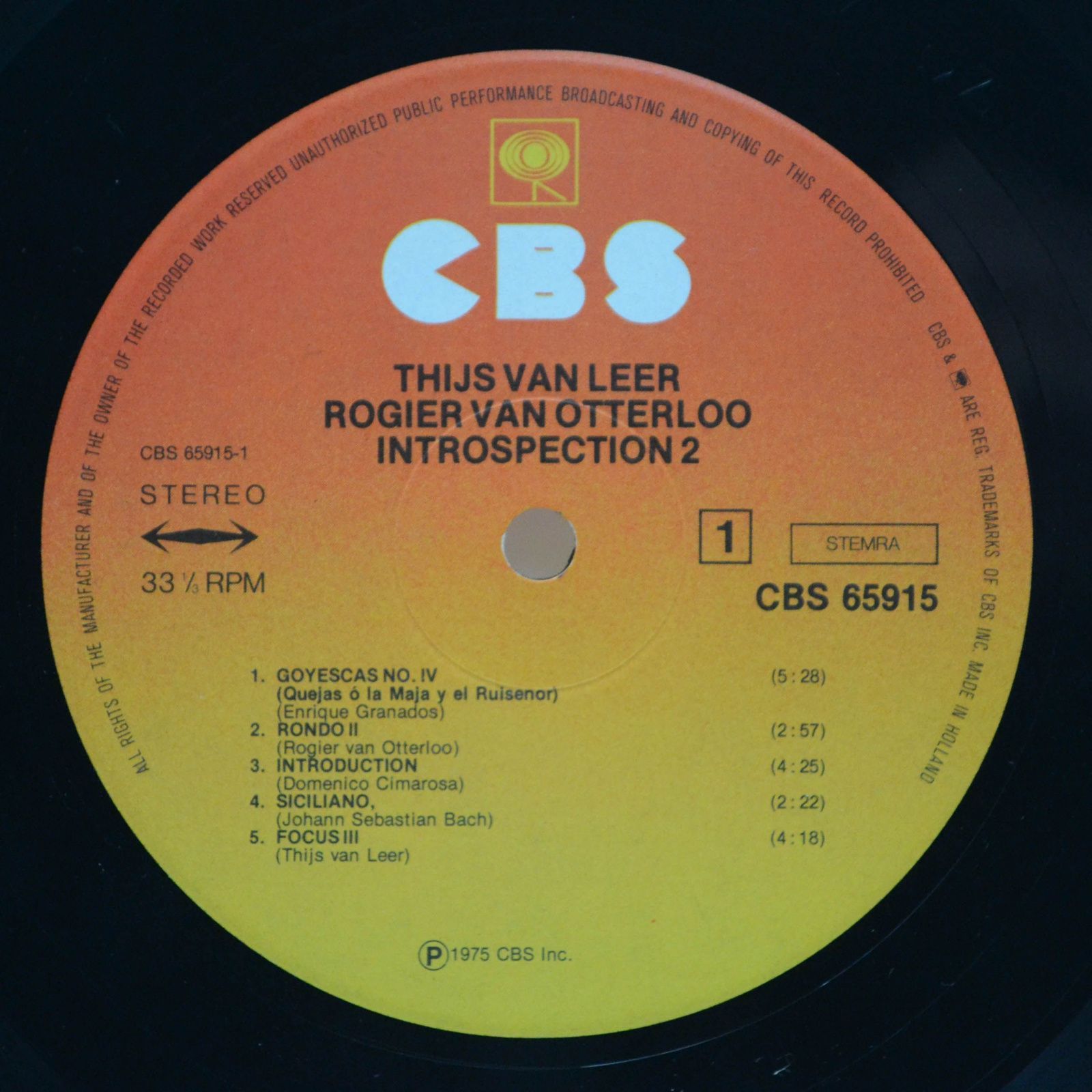 Thijs van Leer — Introspection 2, 1975