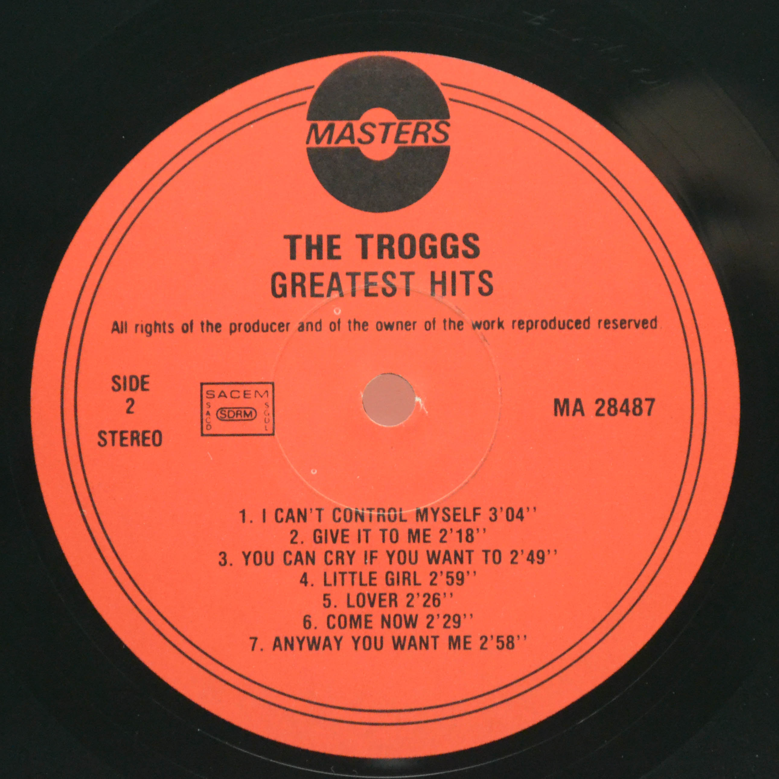 Troggs — Greatest Hits, 1993