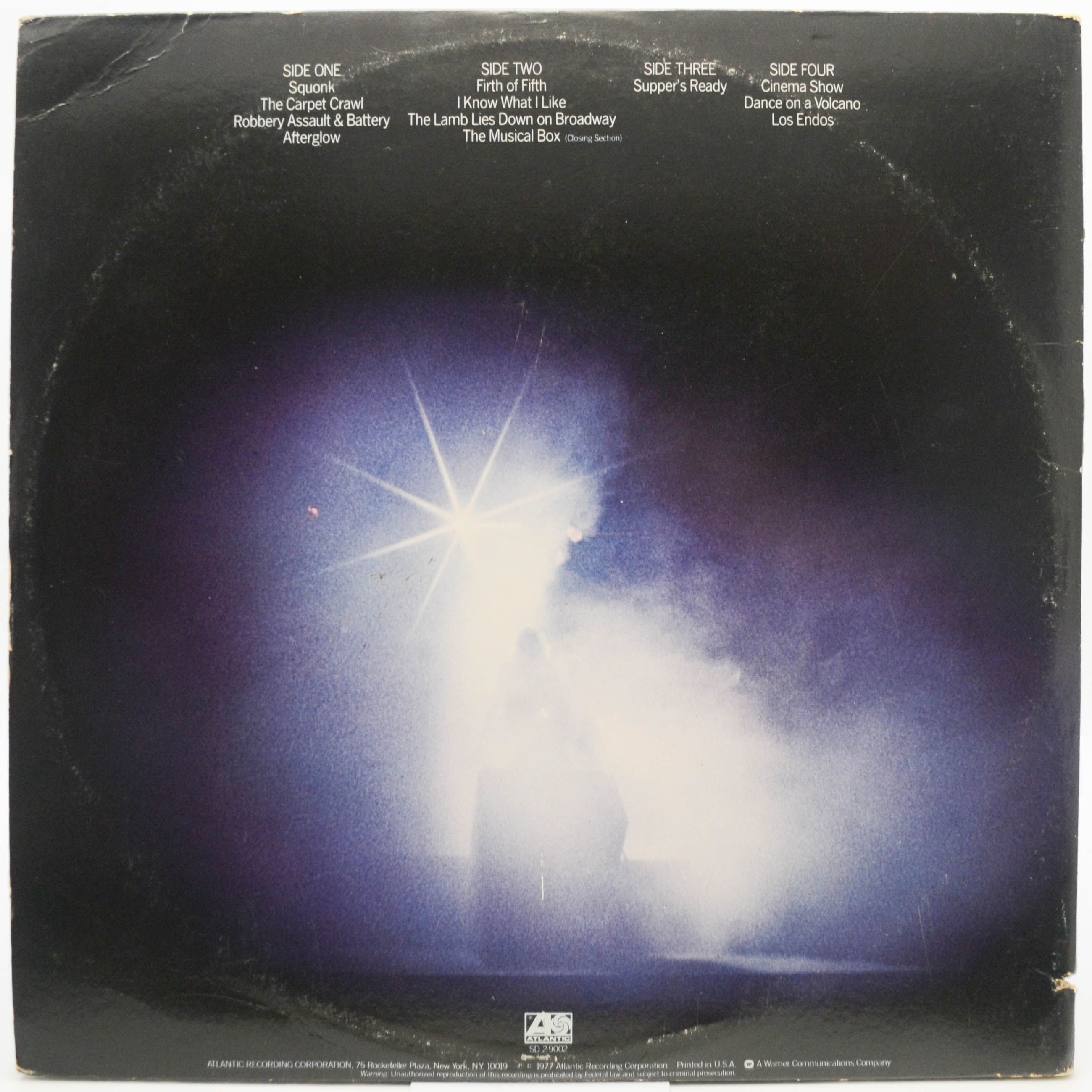 Genesis — Seconds Out (2LP, USA), 1977