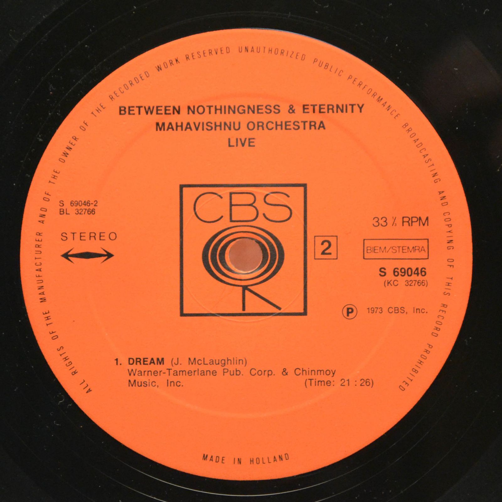 Mahavishnu Orchestra — Between Nothingness & Eternity, 1973