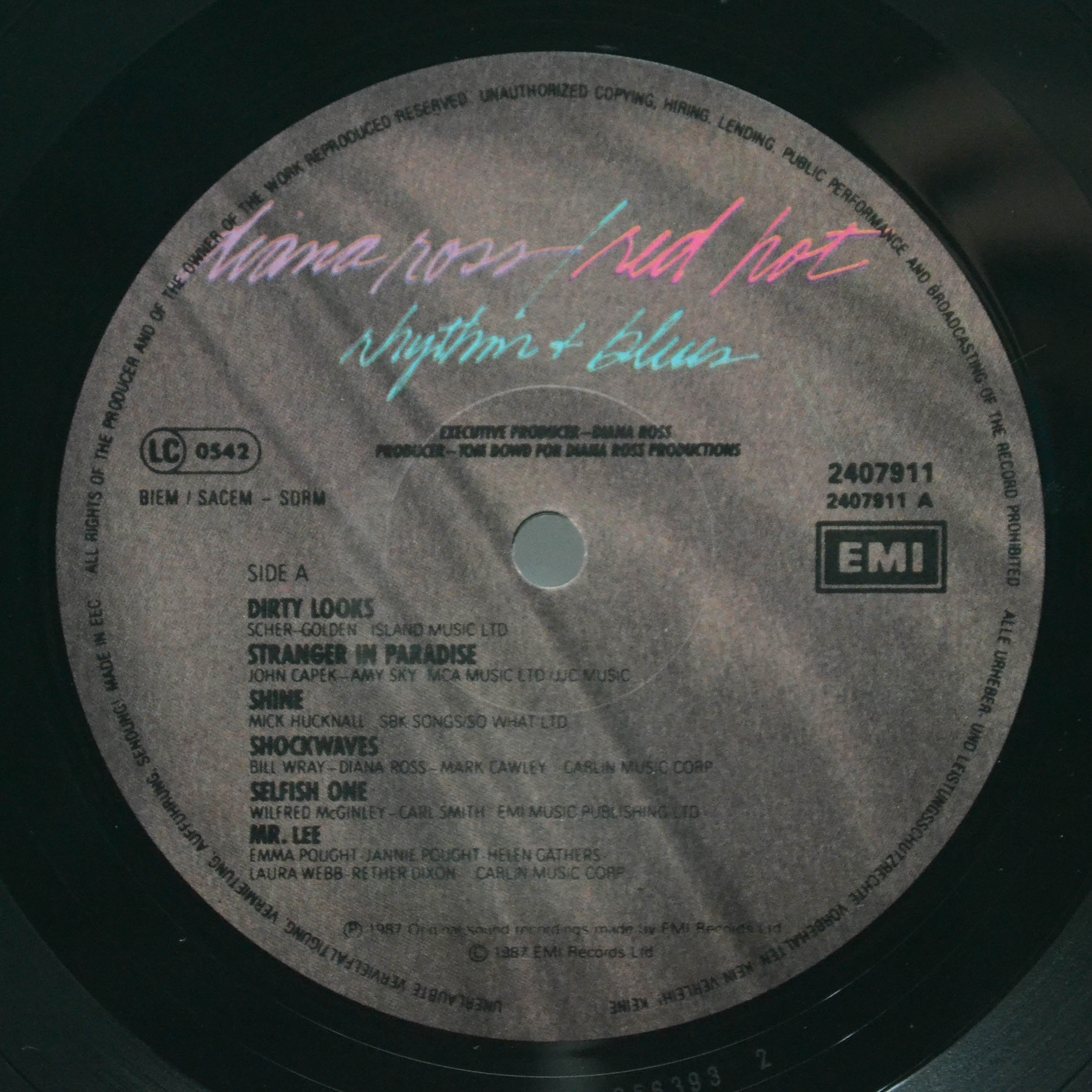 Diana Ross — Red Hot Rhythm + Blues, 1987