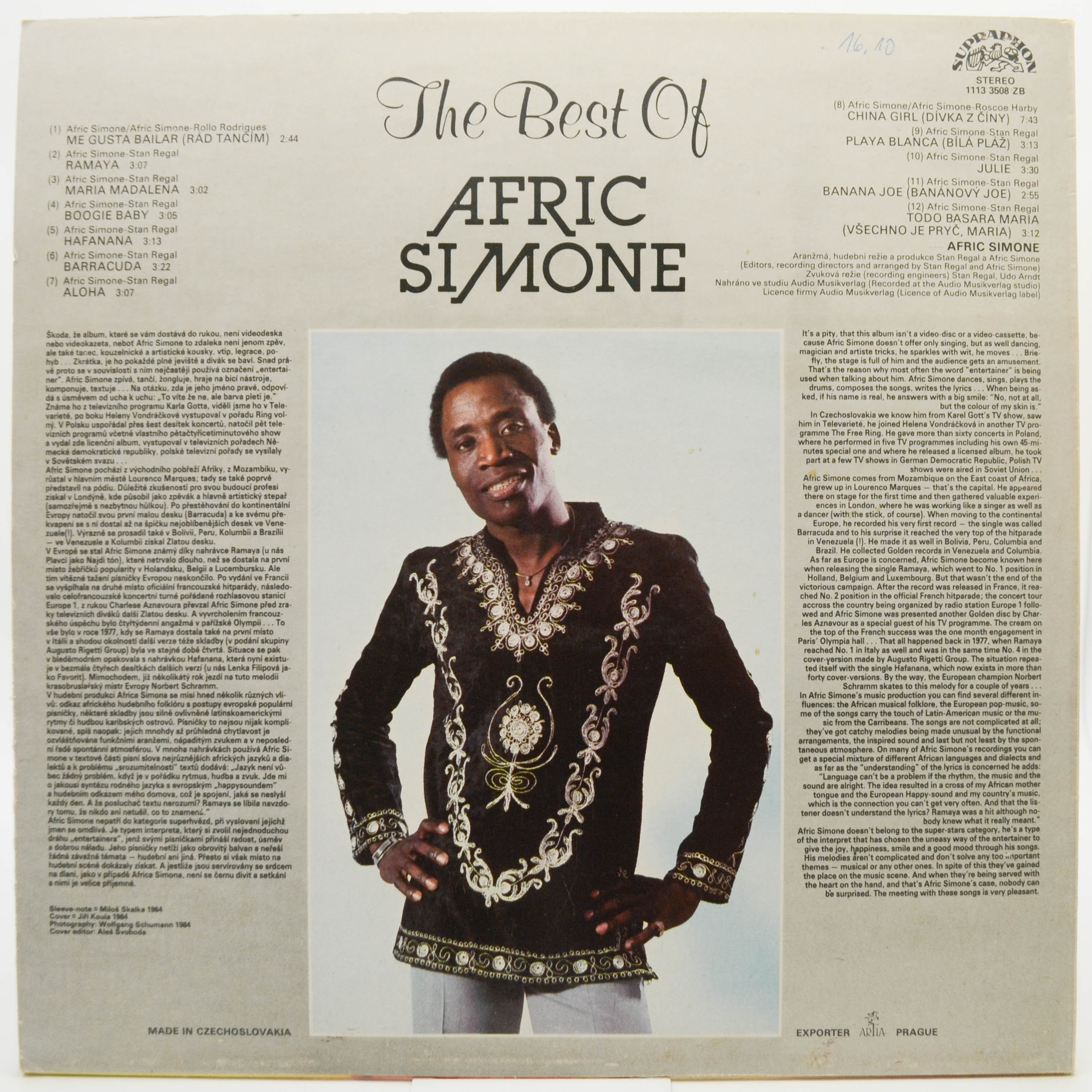 Afric Simone — The Best Of Afric Simone, 1984