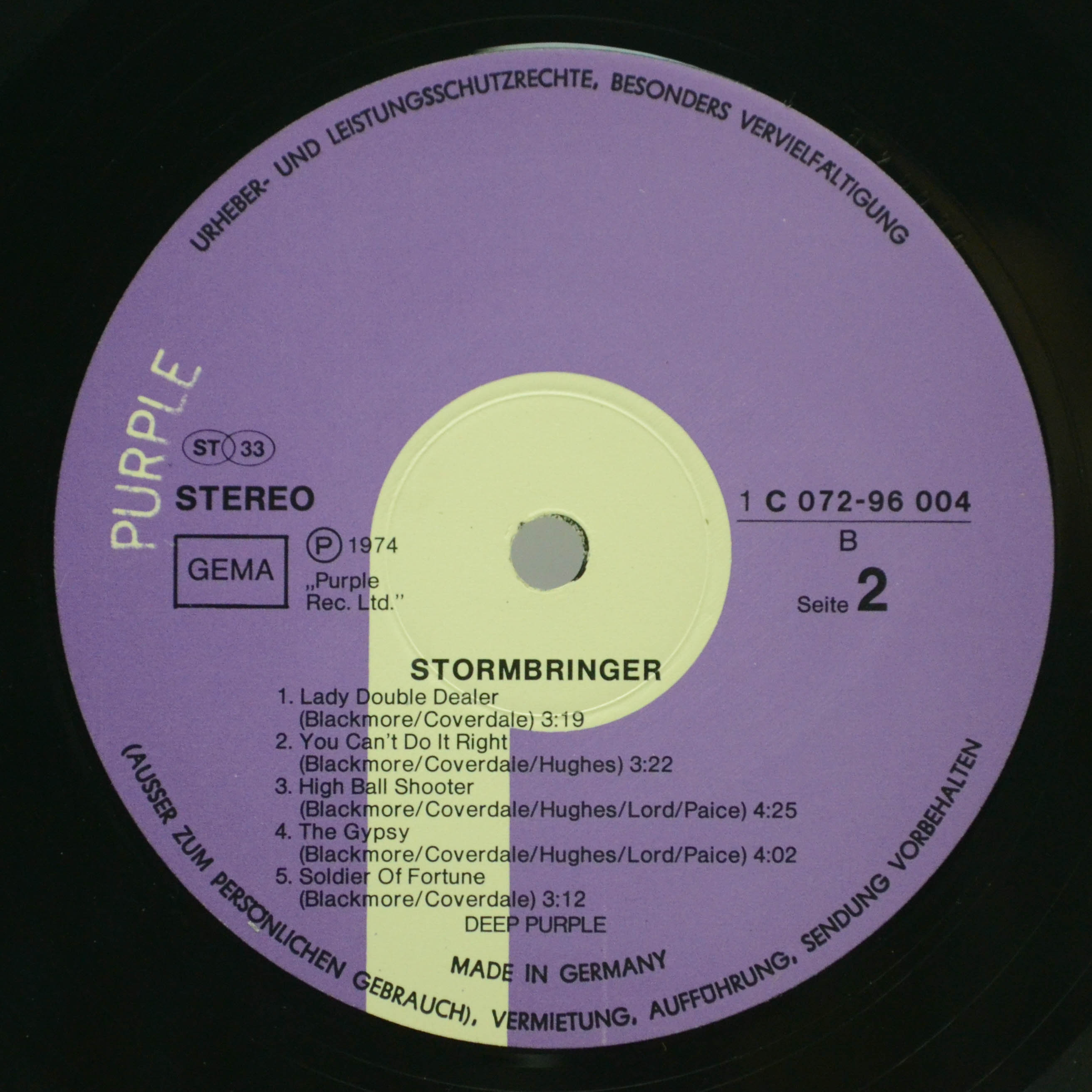 Deep Purple — Stormbringer, 1974