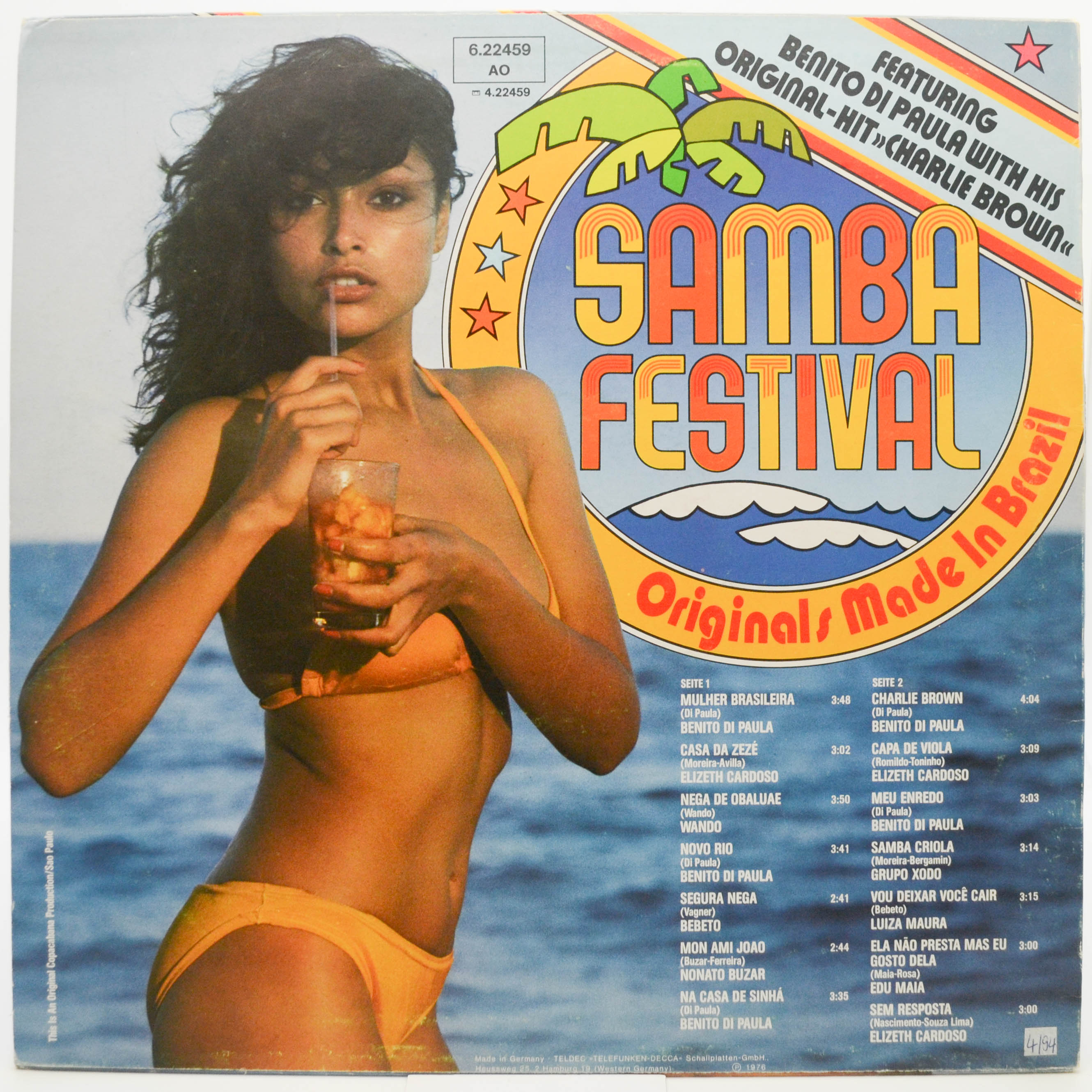 Various — Samba Festival (Originals Made In Brazil), 1976