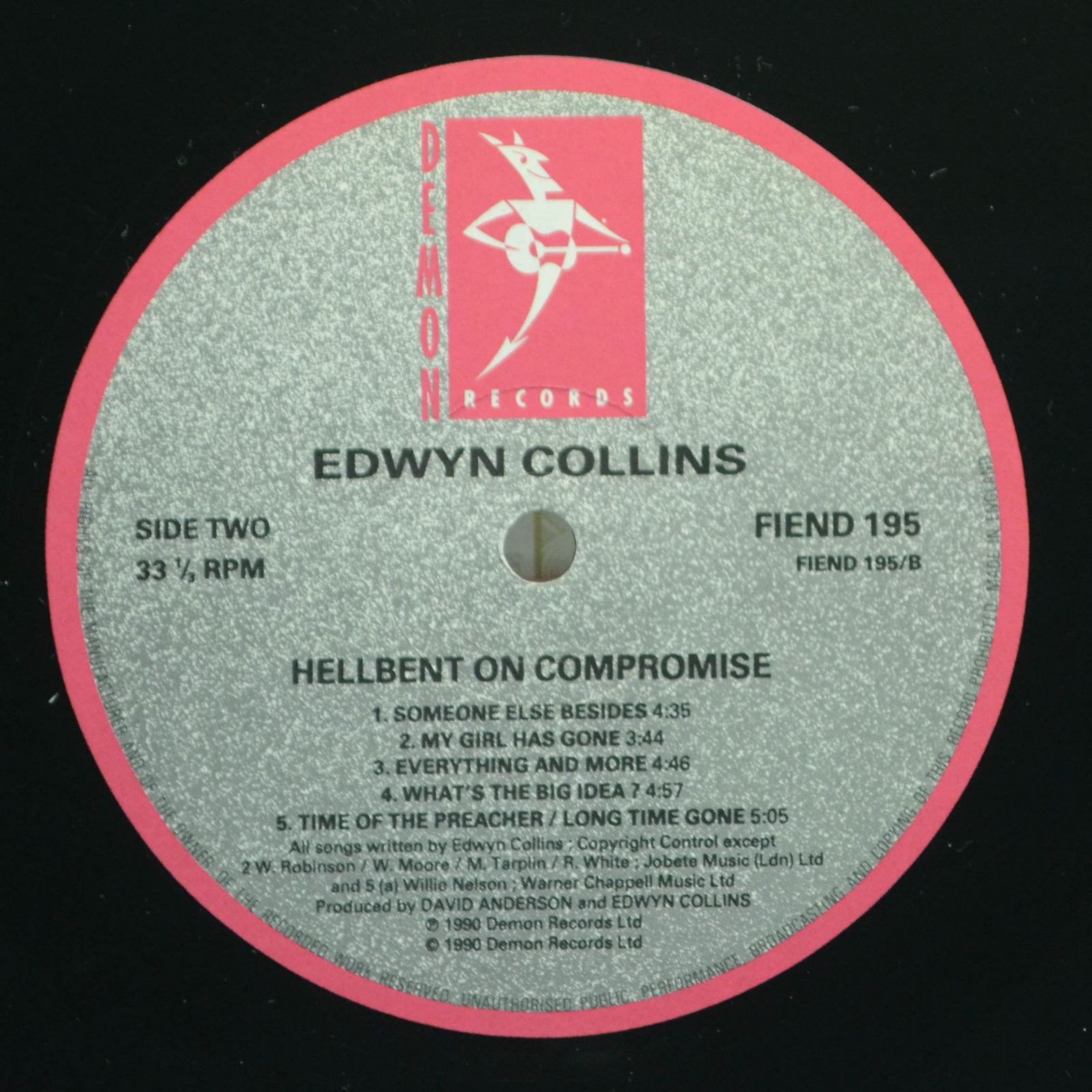 Edwyn Collins — Hellbent On Compromise (UK), 1990