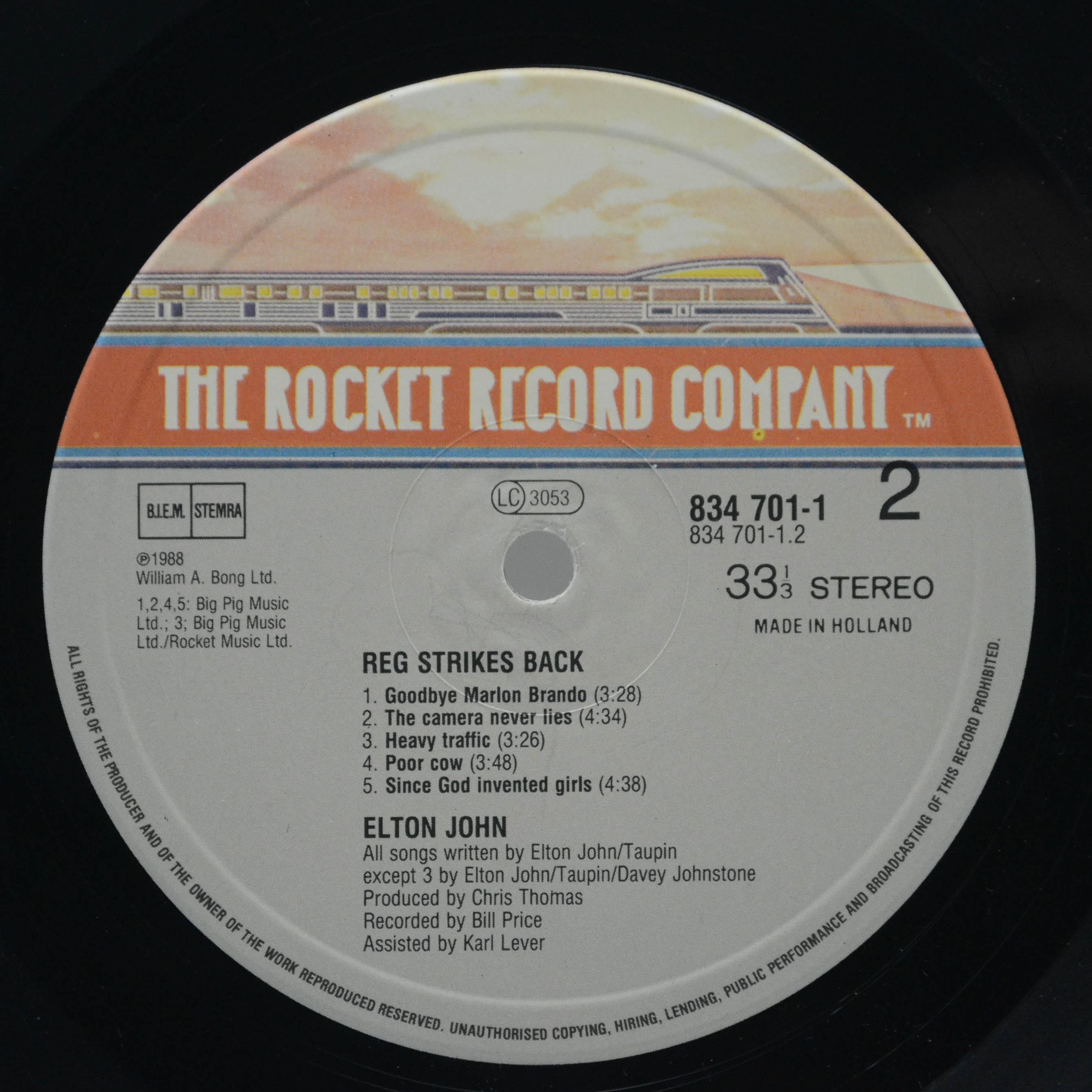 Elton John — Reg Strikes Back, 1988