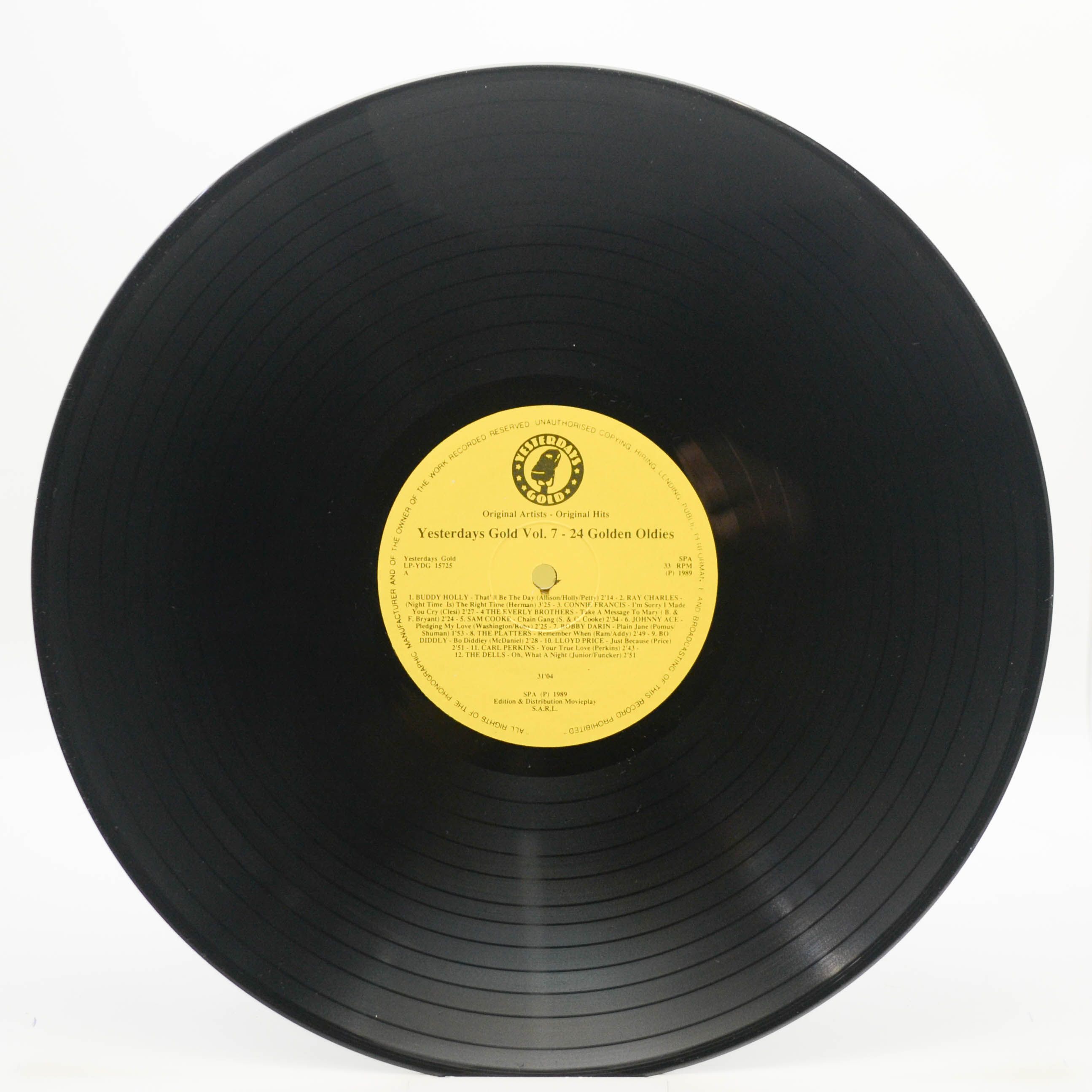 Various — Yesterdays Gold Vol. 7 (24 Golden Oldies), 1989