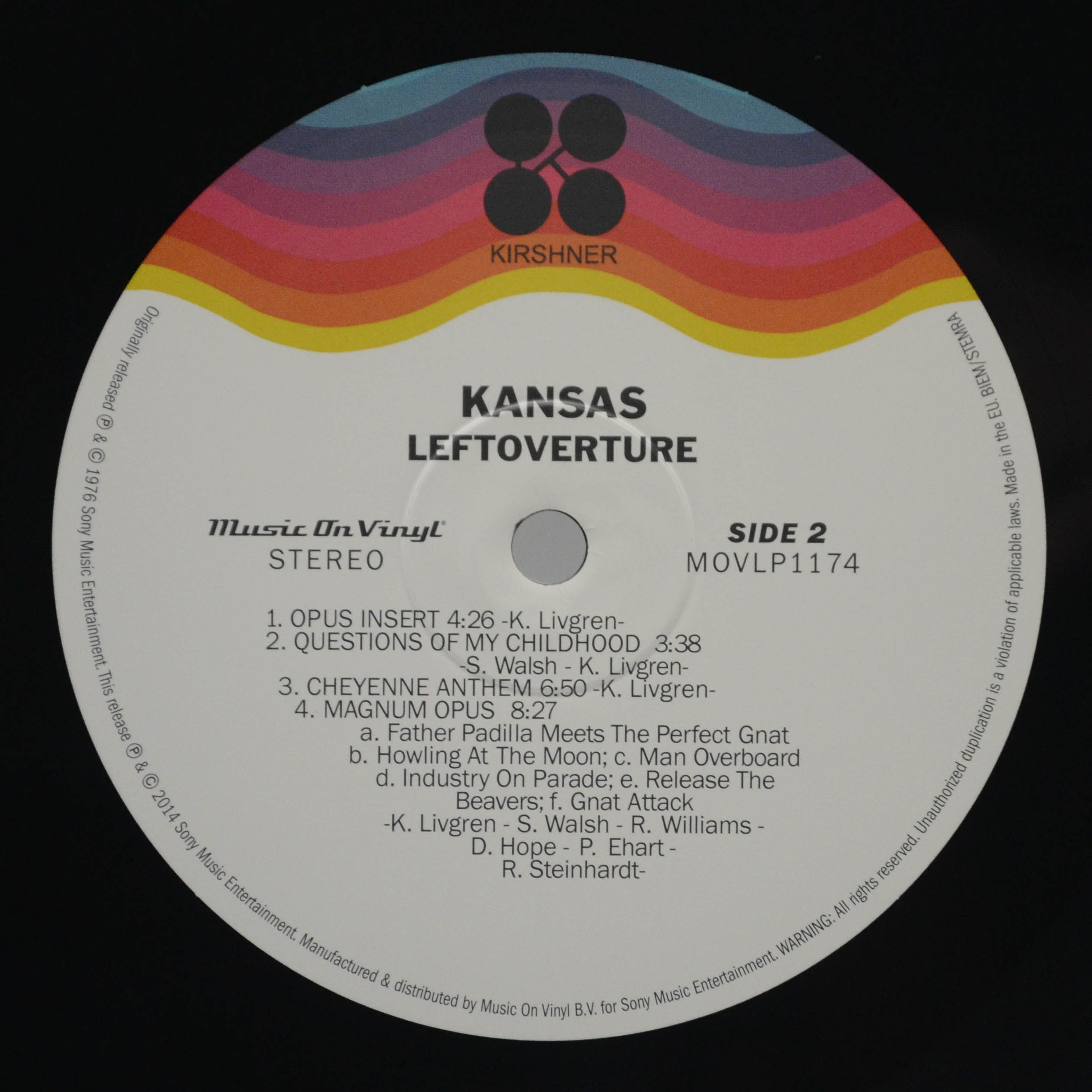 Kansas — Leftoverture, 1976