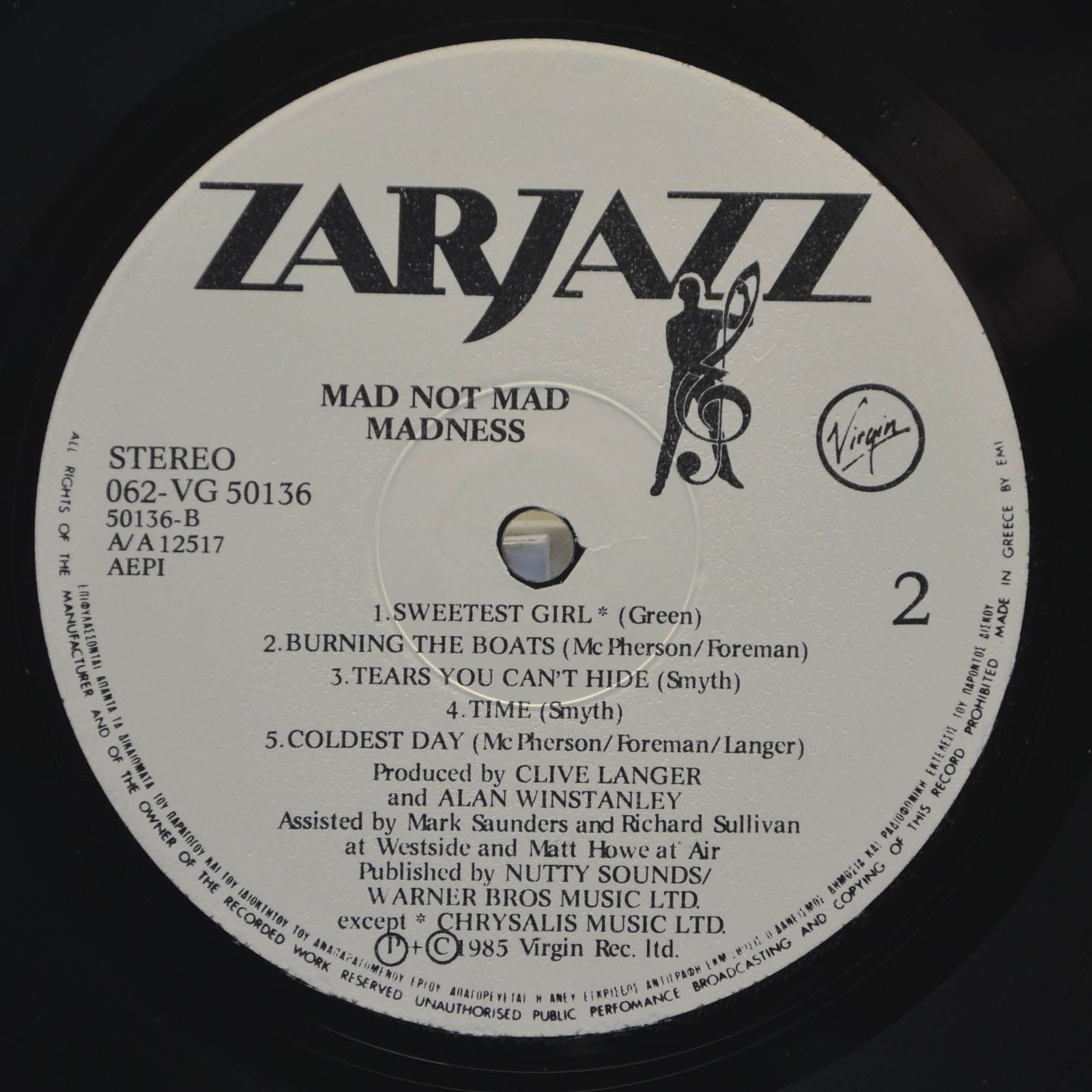 Madness — Mad Not Mad, 1985