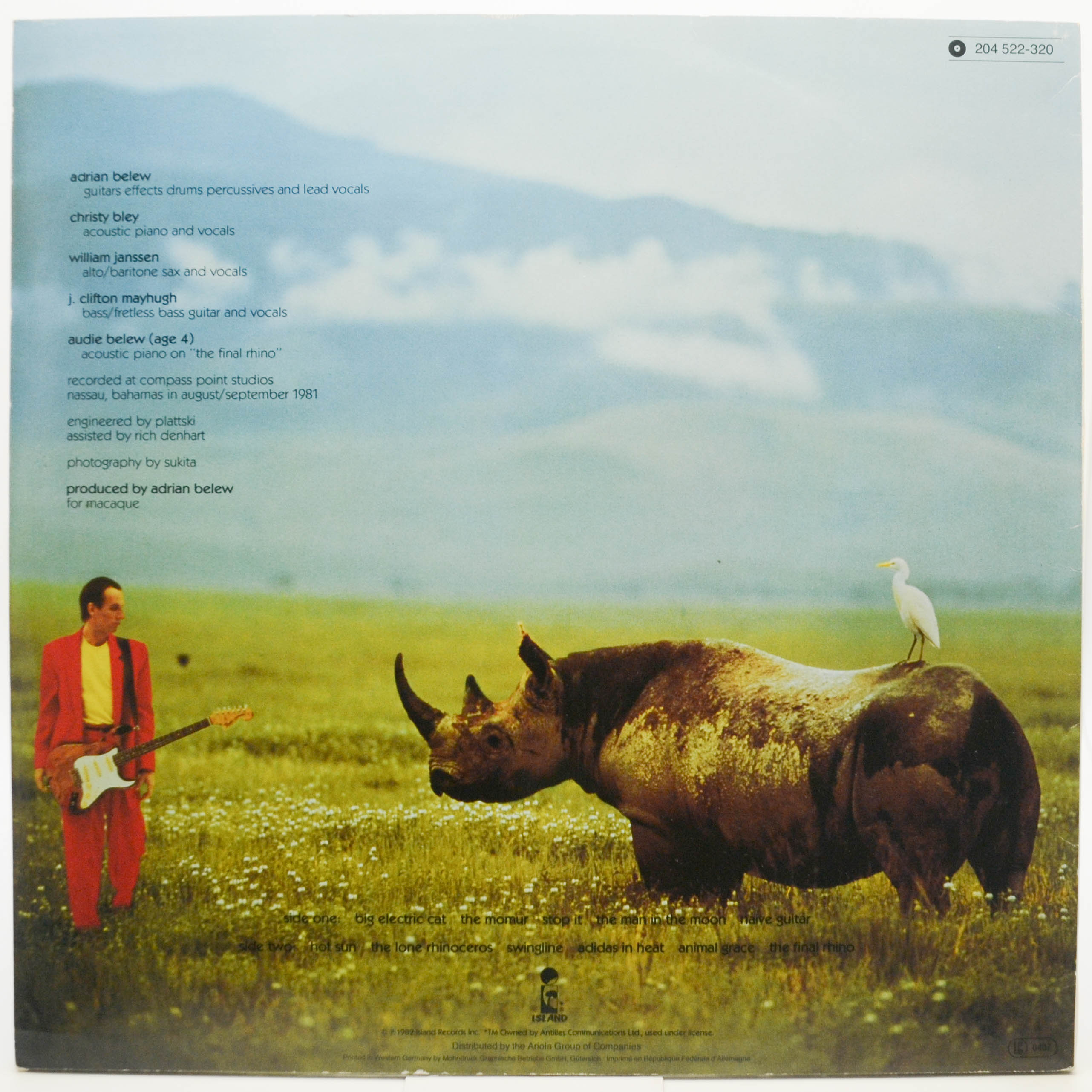 Adrian Belew — Lone Rhino, 1982