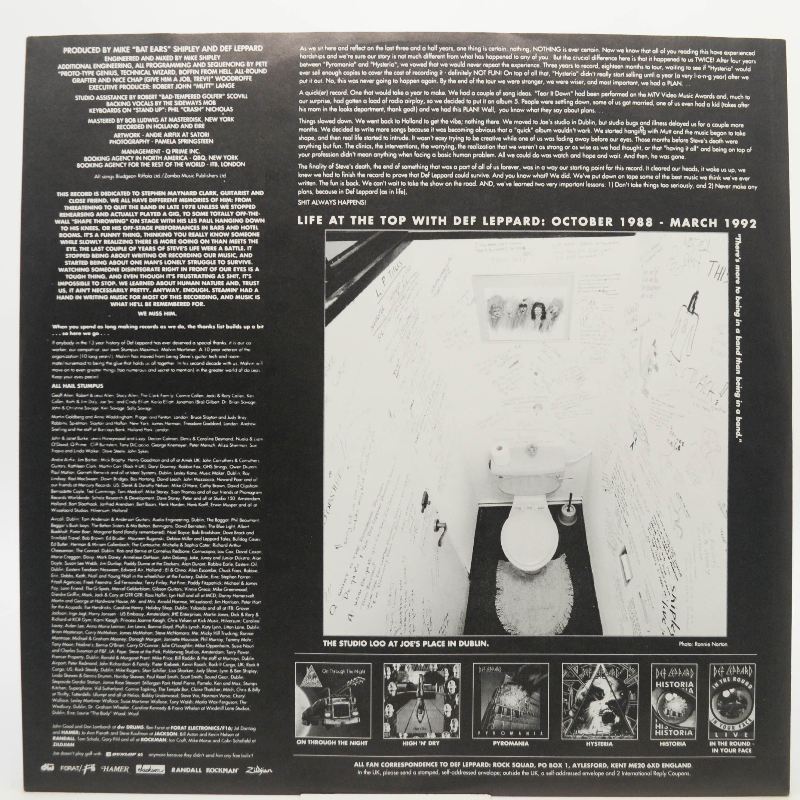 Def Leppard — Adrenalize, 1992